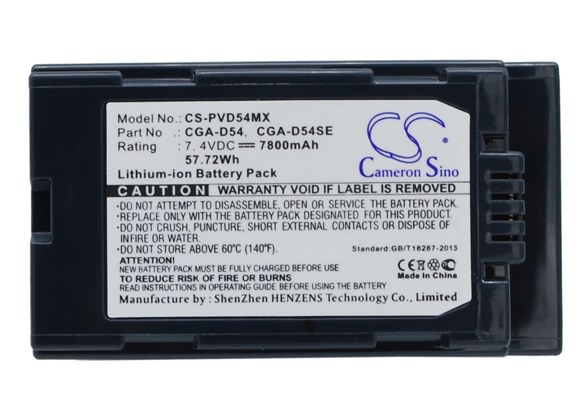 Replacement Battery for Panasonic AG-DVC62 - CS-PVD54MX-1.jpg