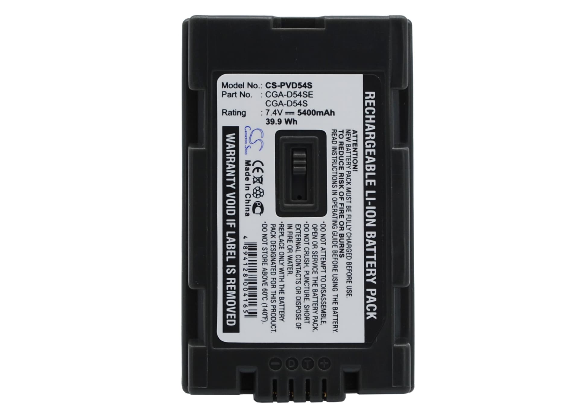 Replacement Battery for Panasonic AG-DVC62 - CS-PVD54S-1.jpg