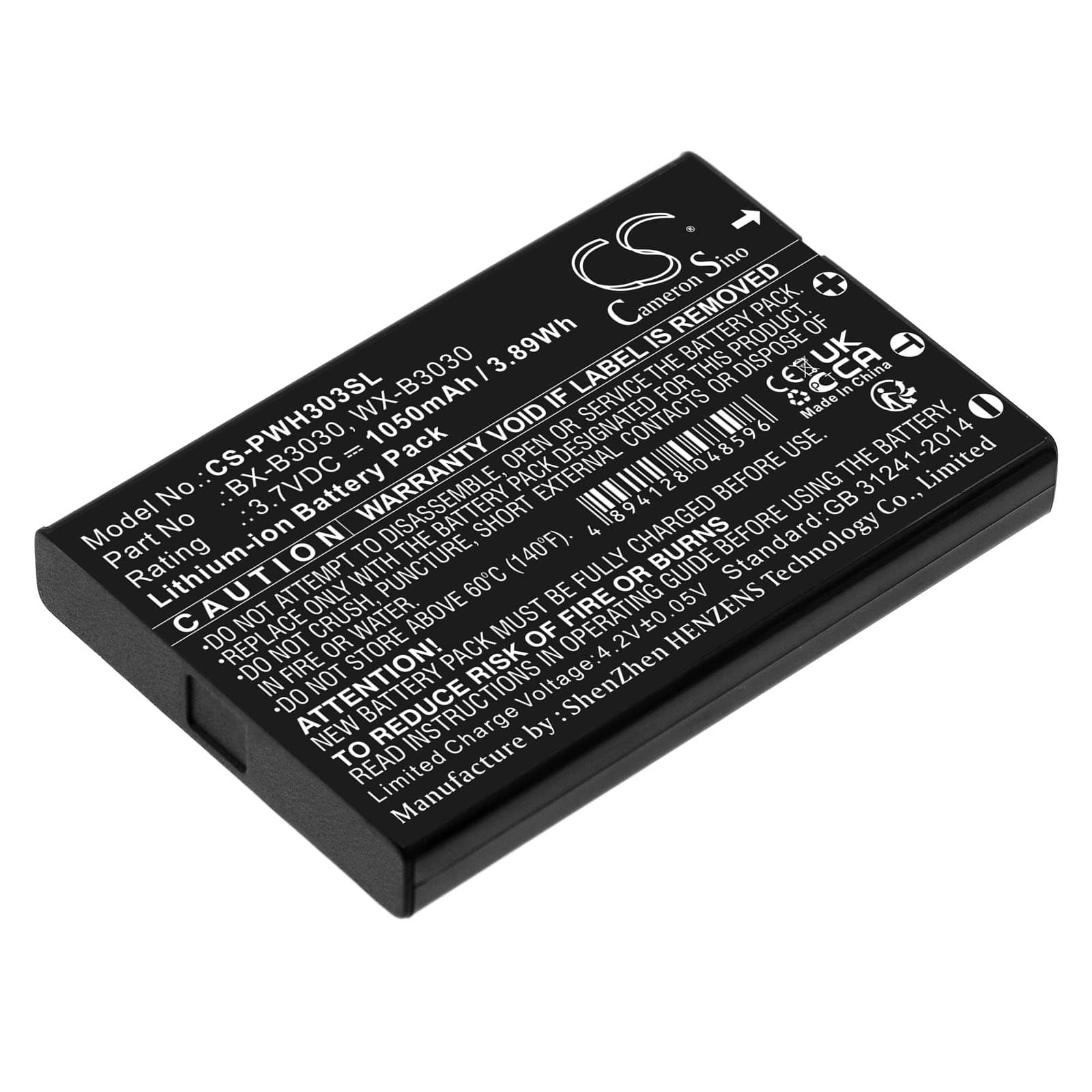 Replacement Battery for Panasonic WX-H3030 - CS-PWH303SL-1.jpg