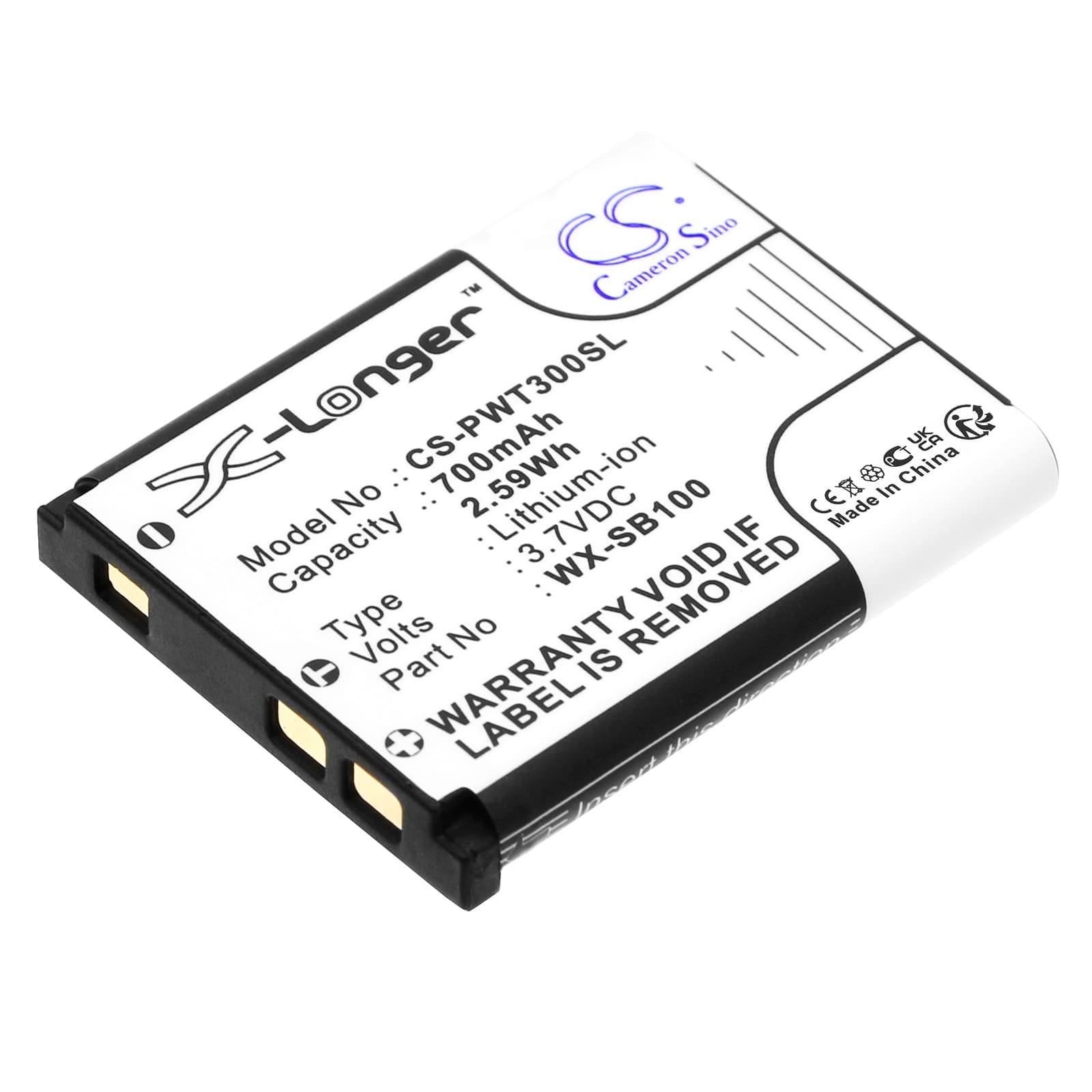 Replacement Battery for Panasonic Attune II HD3 - CS-PWT300SL-1.jpg
