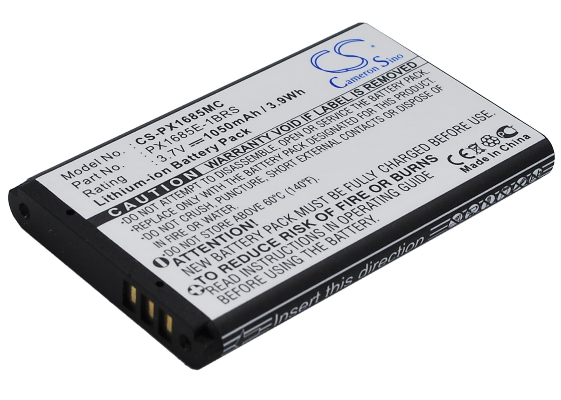 Replacement Battery for Toshiba Camileo S20 - CS-PX1685MC-1.jpg