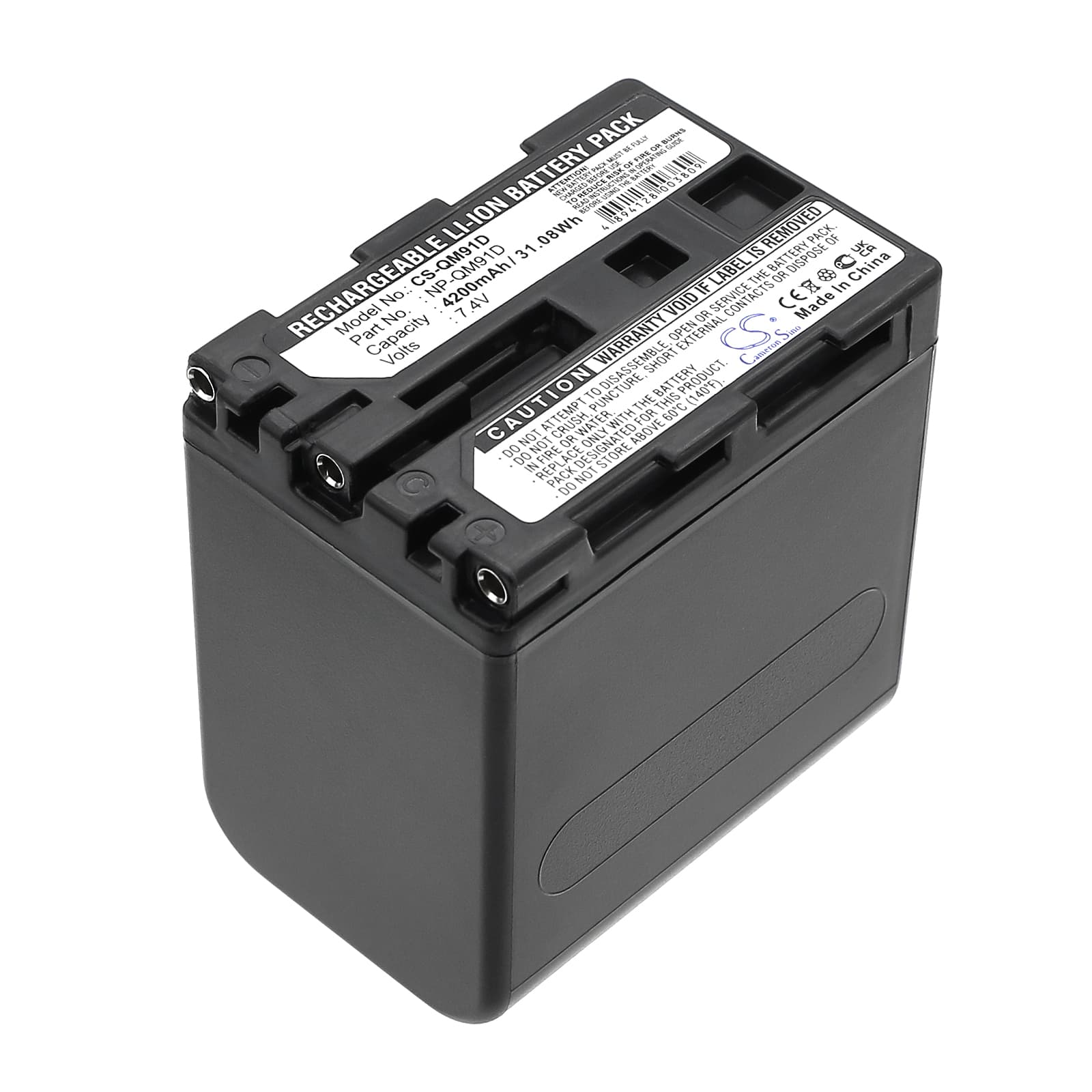 Replacement Battery for Sony DCR-DVD101 - CS-QM91D-1.jpg