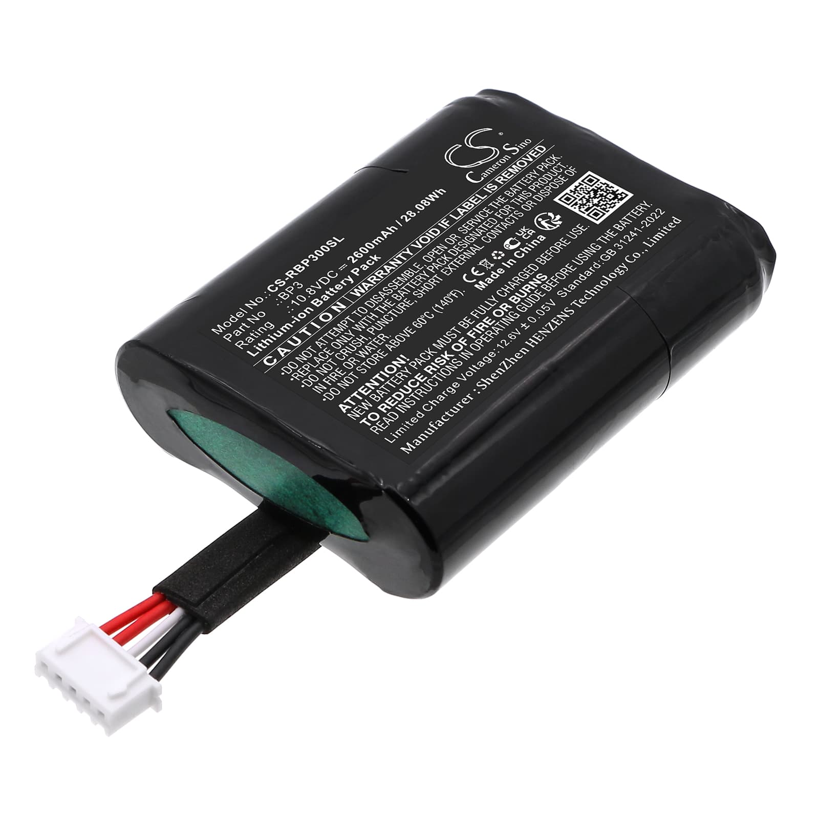 Replacement Battery for Roberts Rambler Max radio - CS-RBP300SL-1.jpg