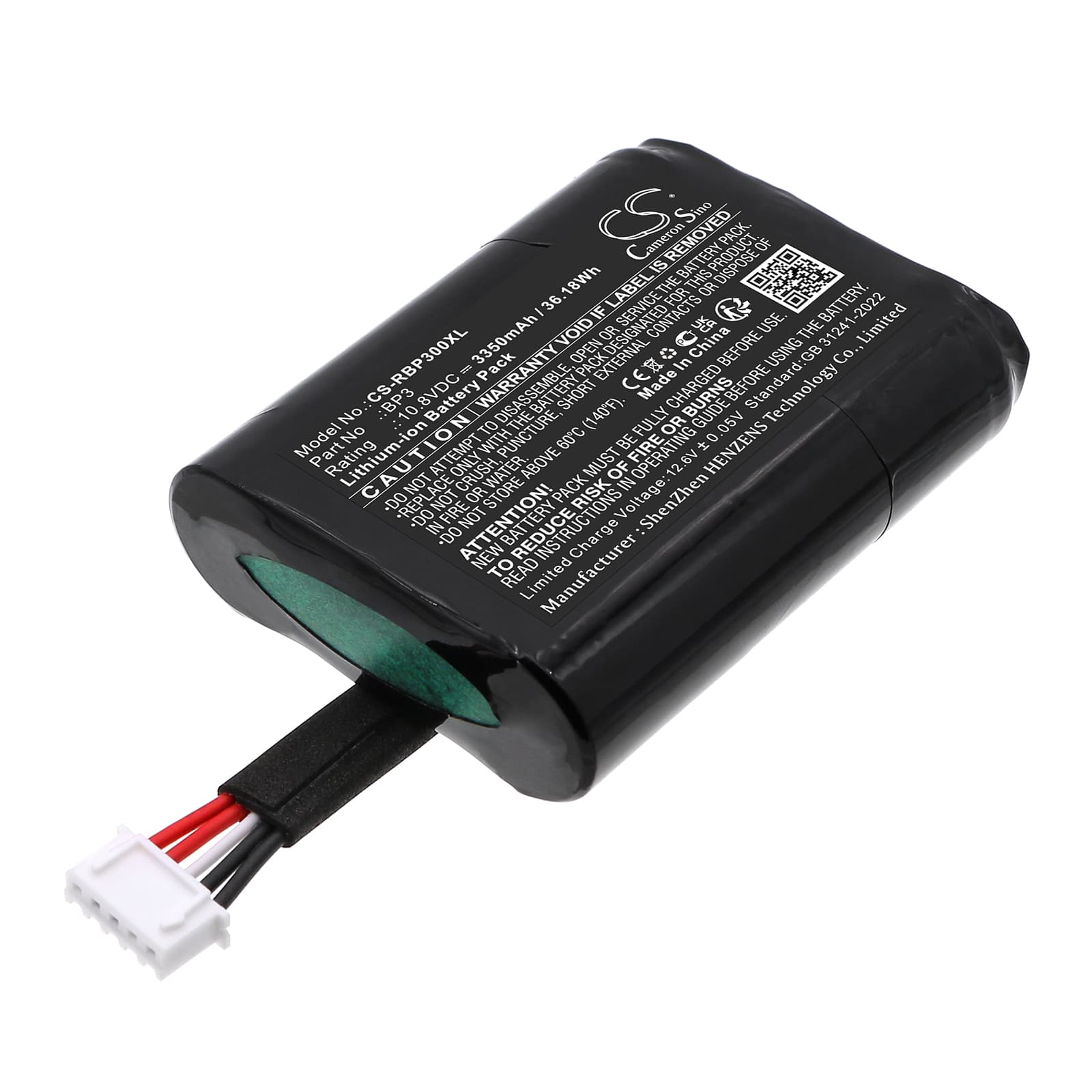 Replacement Battery for Roberts Rambler Max radio - CS-RBP300XL-1.jpg