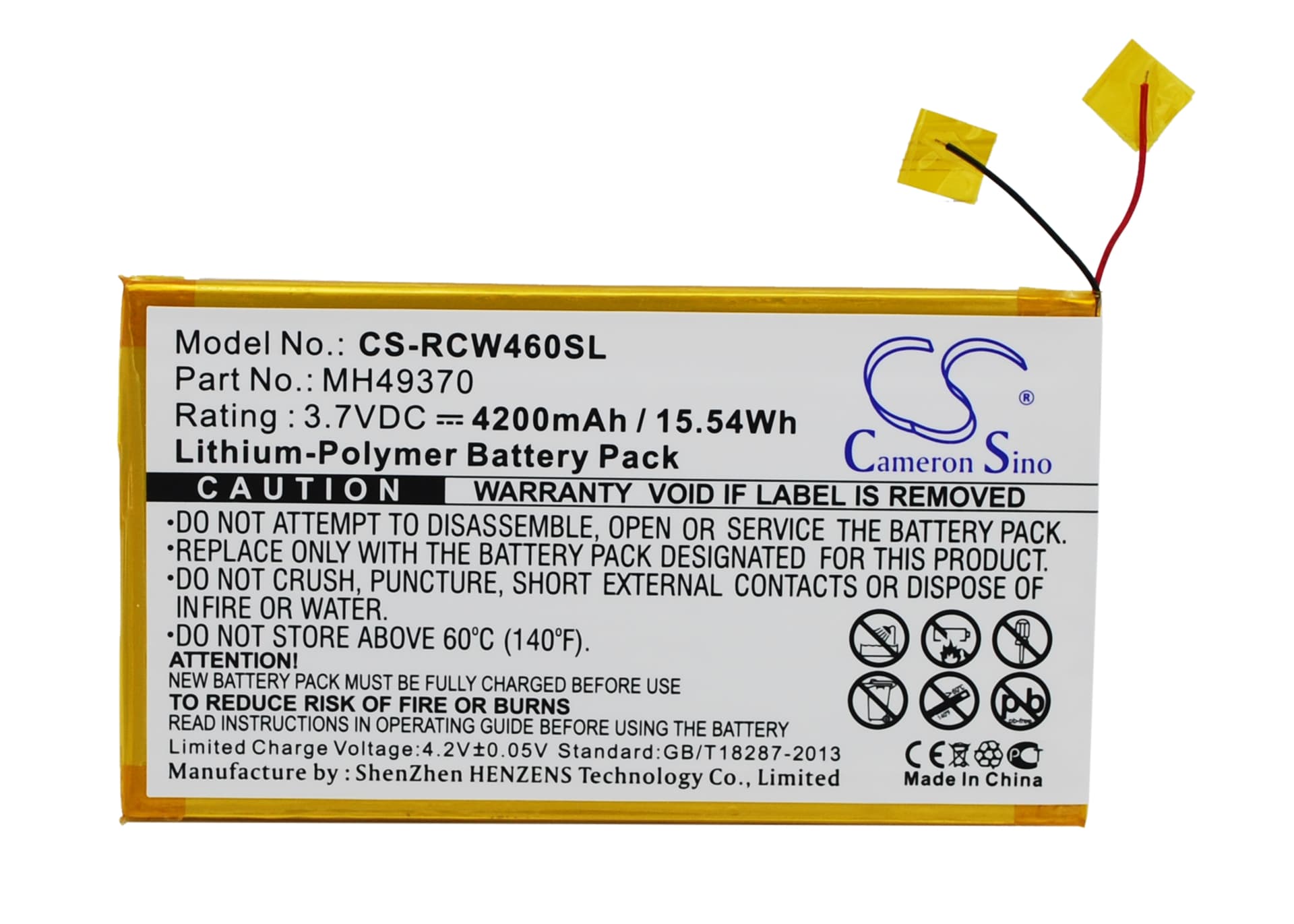Replacement Battery for RCA RCT6203W46 - CS-RCW460SL-1.jpg