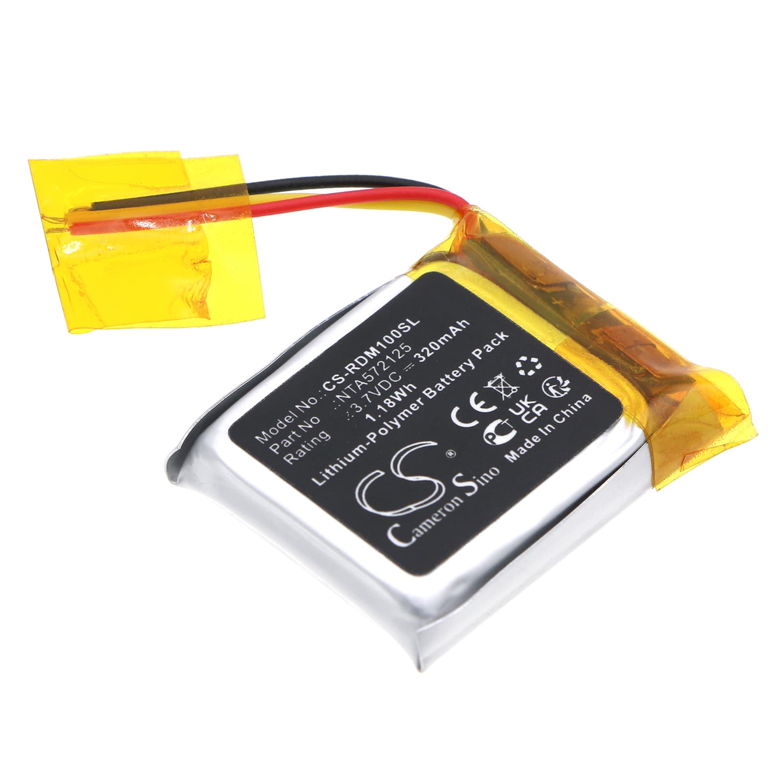 Replacement Battery for Rode GO Receiver - CS-RDM100SL-1.jpg