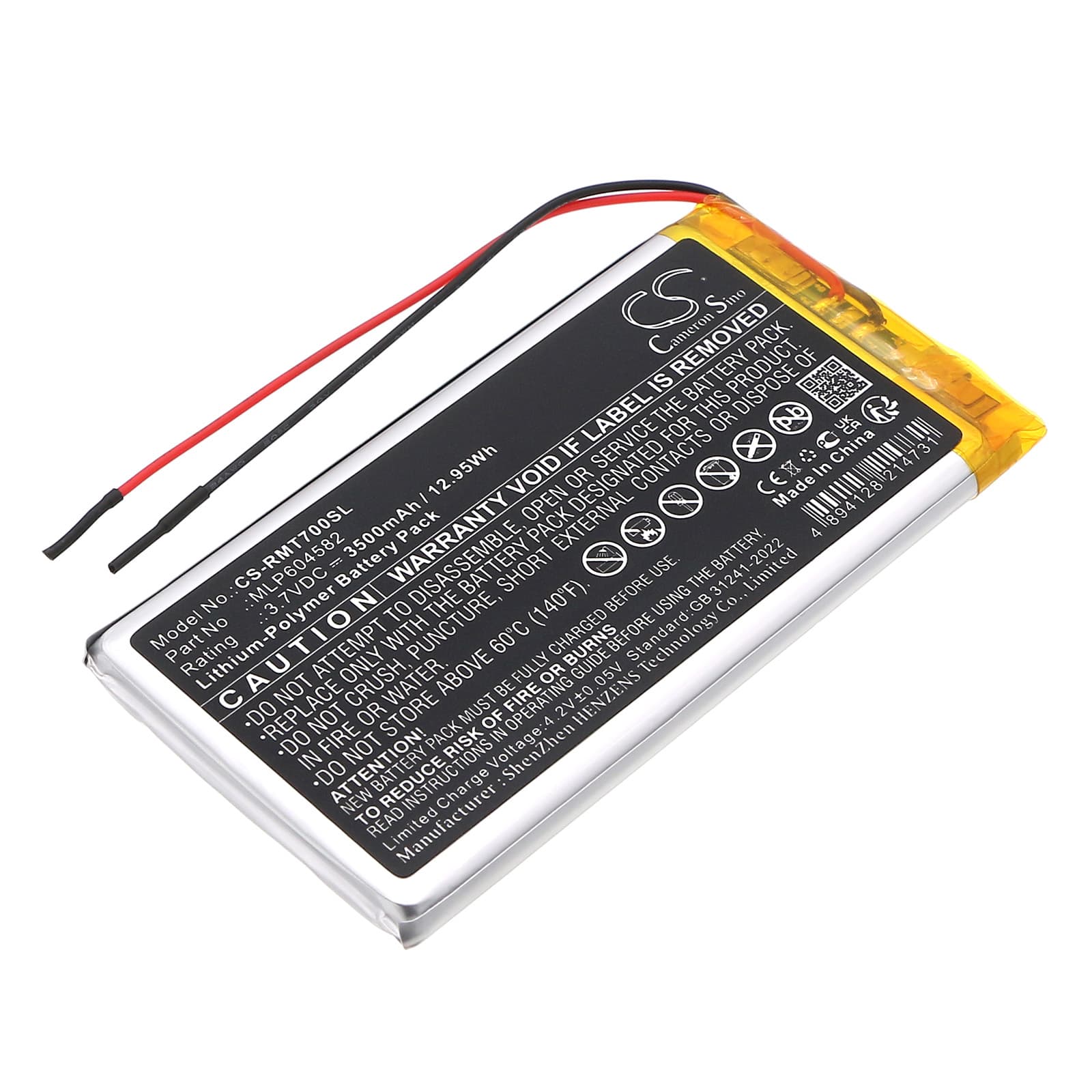 Replacement Battery for Rand McNally TND-70