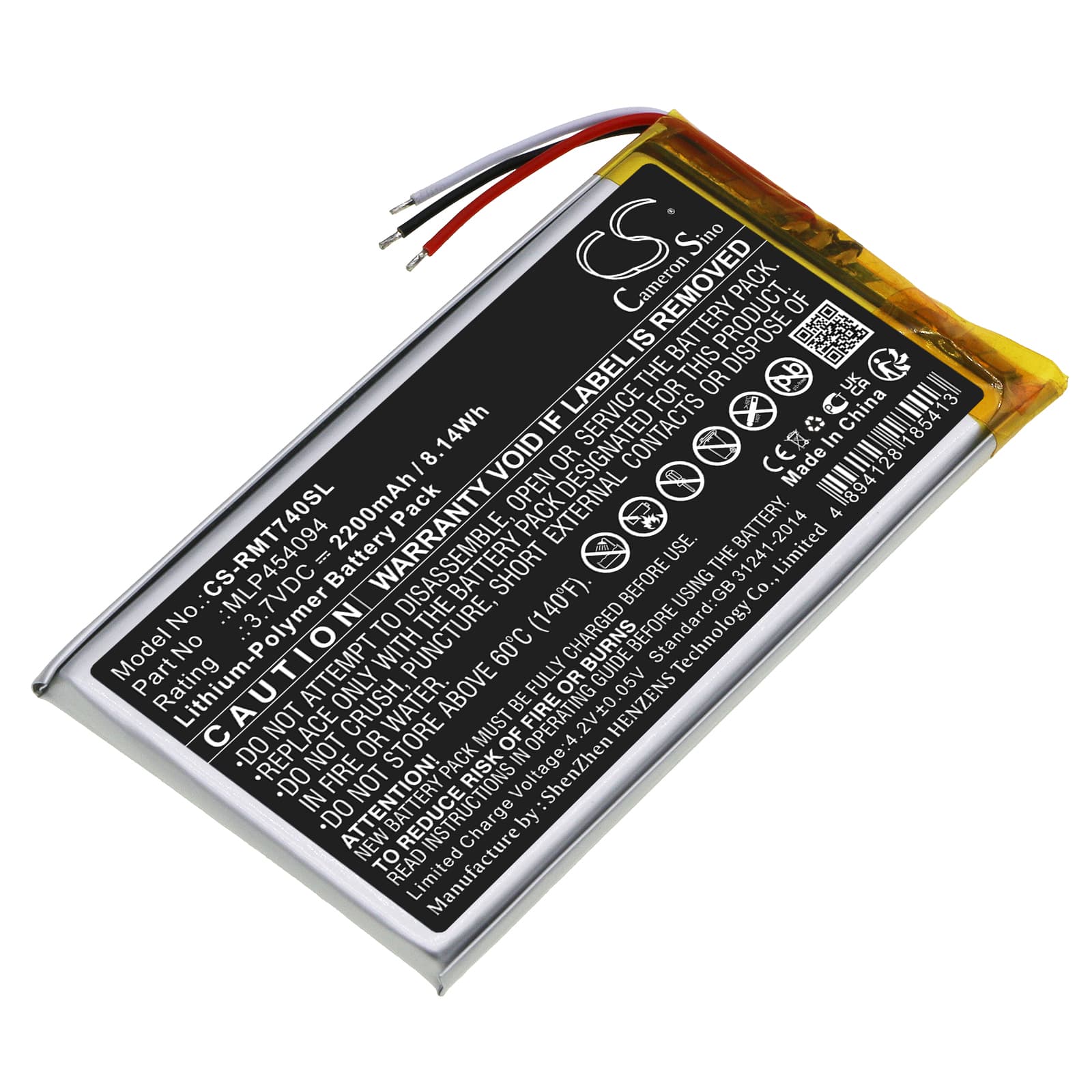 Replacement Battery for Rand McNally TND-740 - CS-RMT740SL-1.jpg