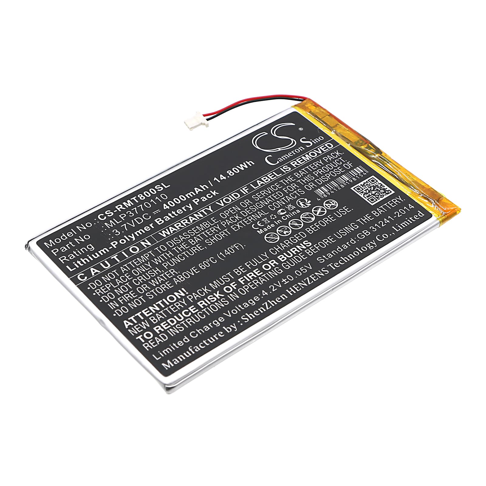Replacement Battery for Rand McNally TND-T80B