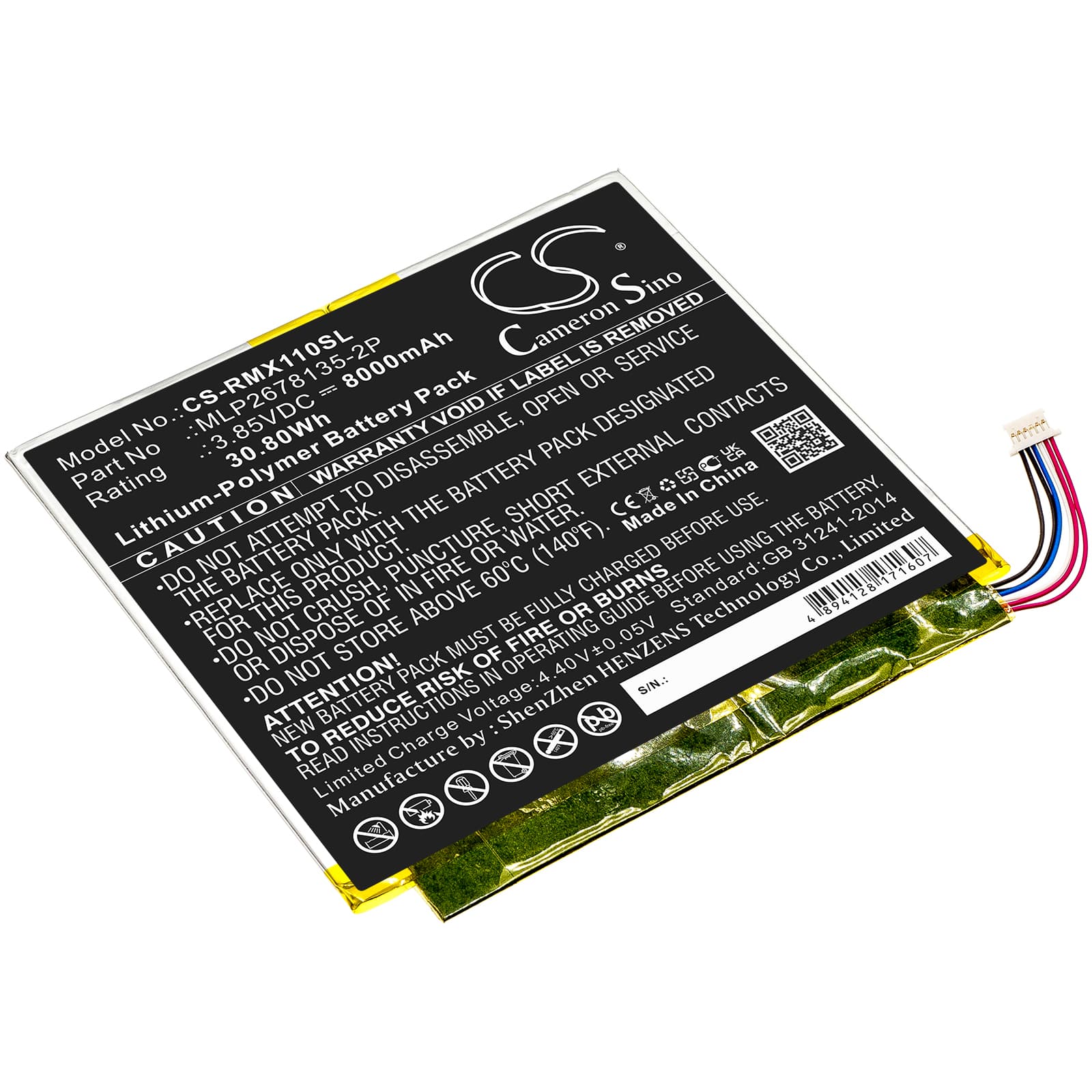 Replacement Battery for Verizon Ellipsis 10 HD - CS-RMX110SL-1.jpg