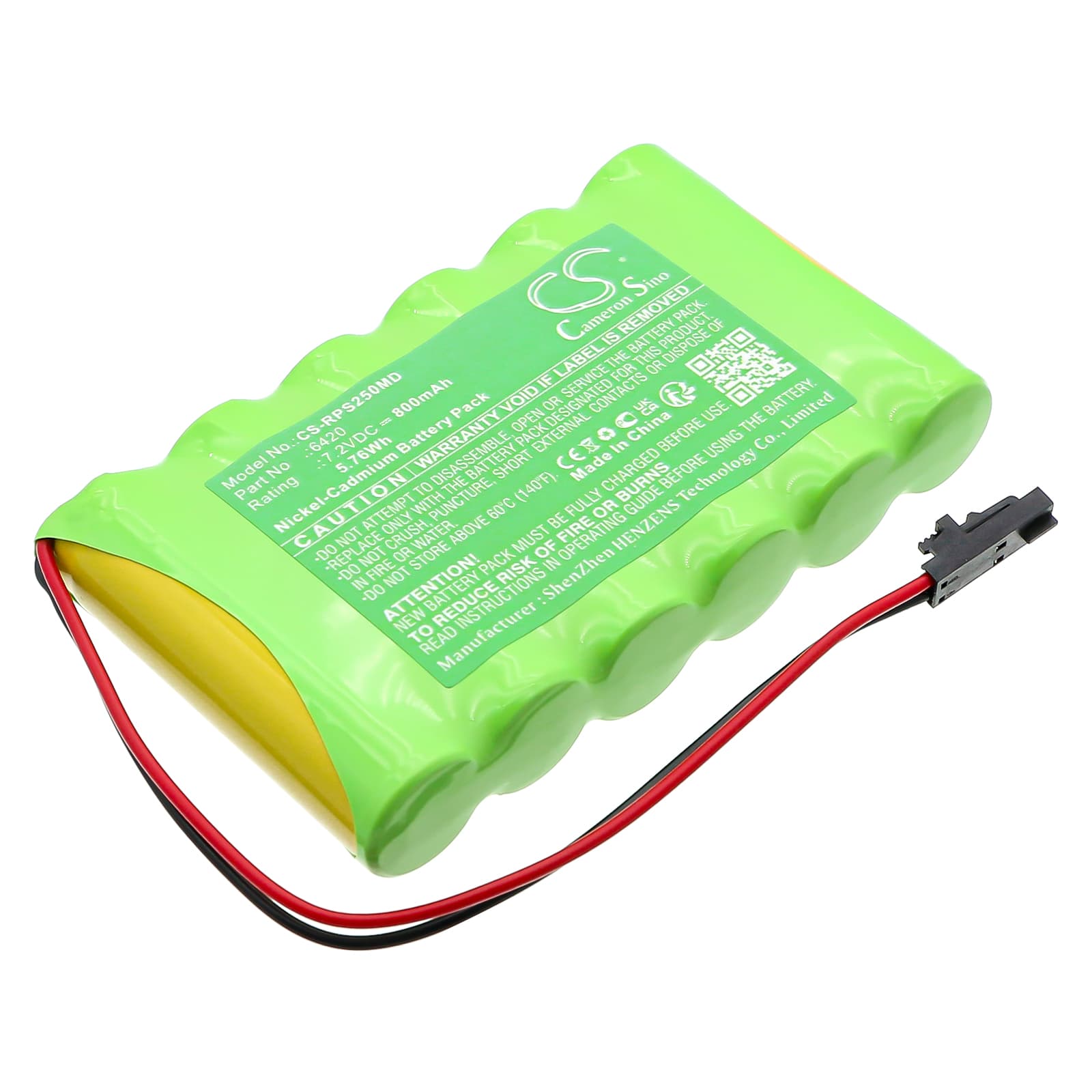 Replacement Battery for Respironics 2500 Smart Recorder - CS-RPS250MD-1.jpg