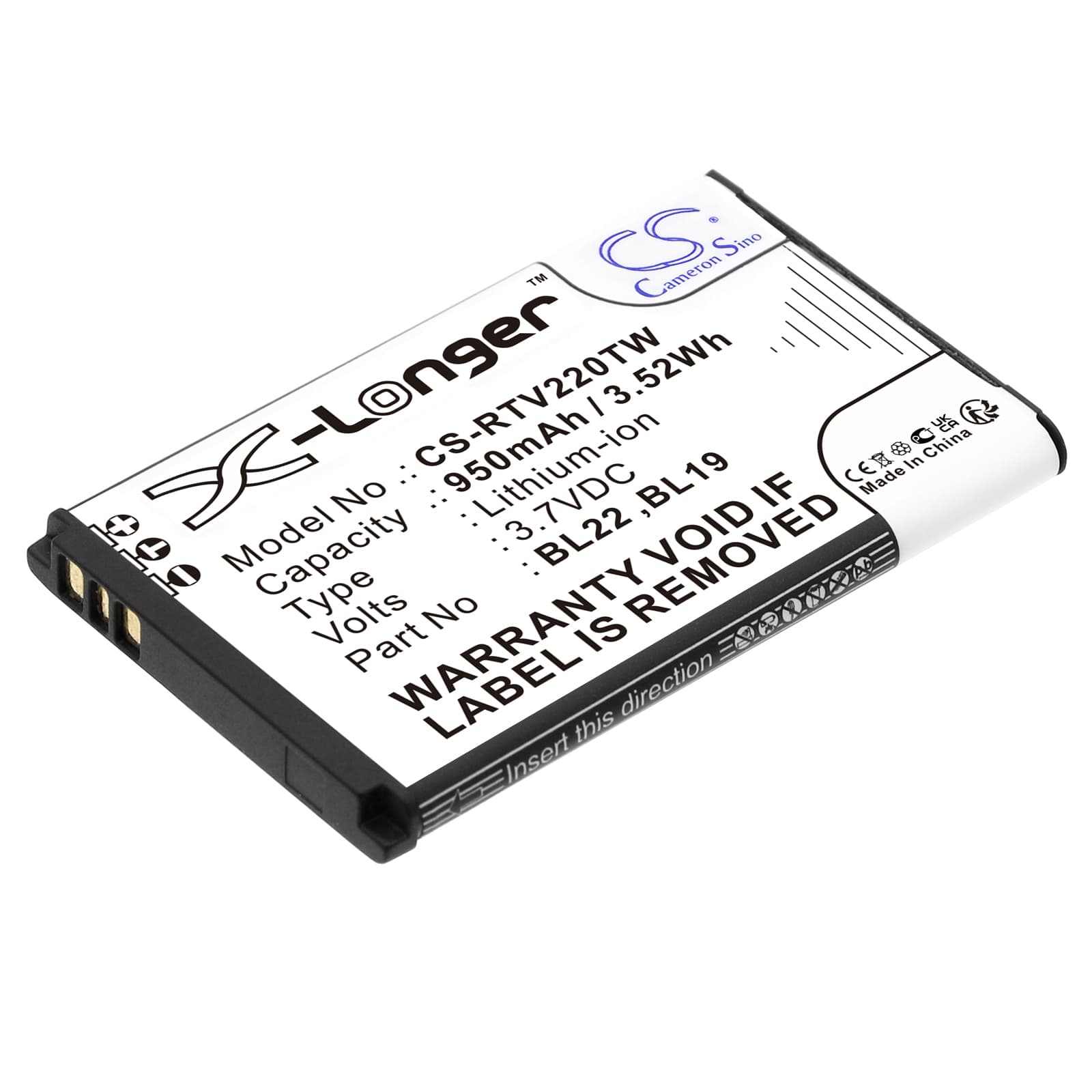 Replacement Battery for Retevis RT22 - CS-RTV220TW-1.jpg