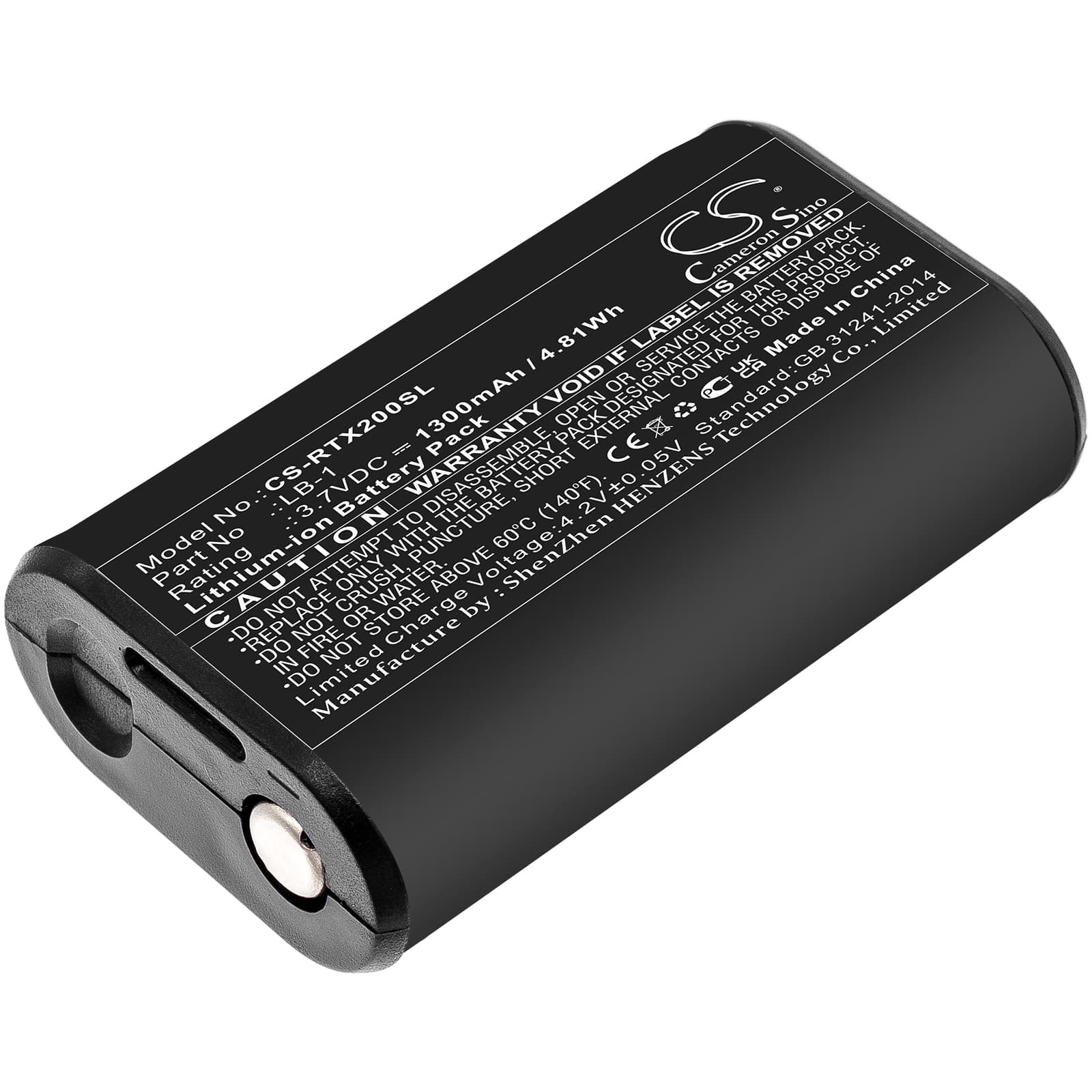 Replacement Battery for Rode Performer TX-M2 - CS-RTX200SL-1.jpg