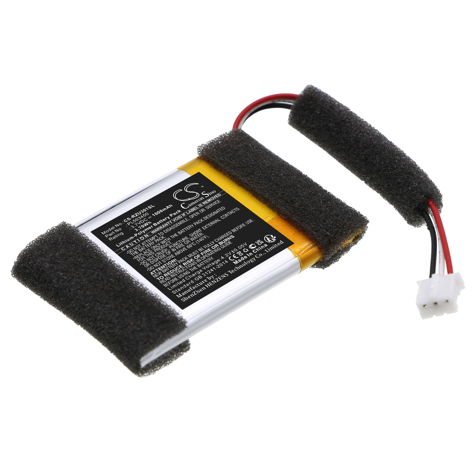 Replacement Battery for Razer ari Ultimate Wireless 7.1 Surround Sound Gaming Headset - CS-RZU301SL-1.jpg