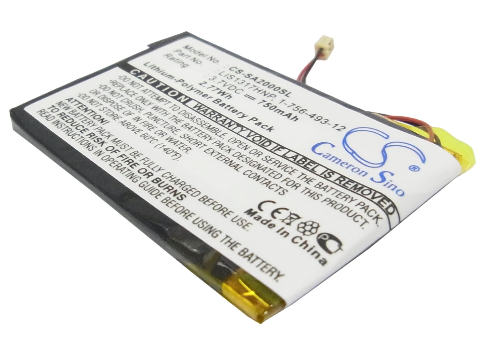 Replacement Battery for Sony NW-A2000 - CS-SA2000SL-1.jpg