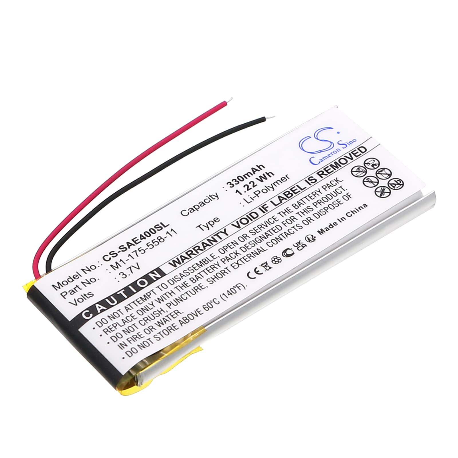 Replacement Battery for Sony NW-E403 - CS-SAE400SL-1.jpg