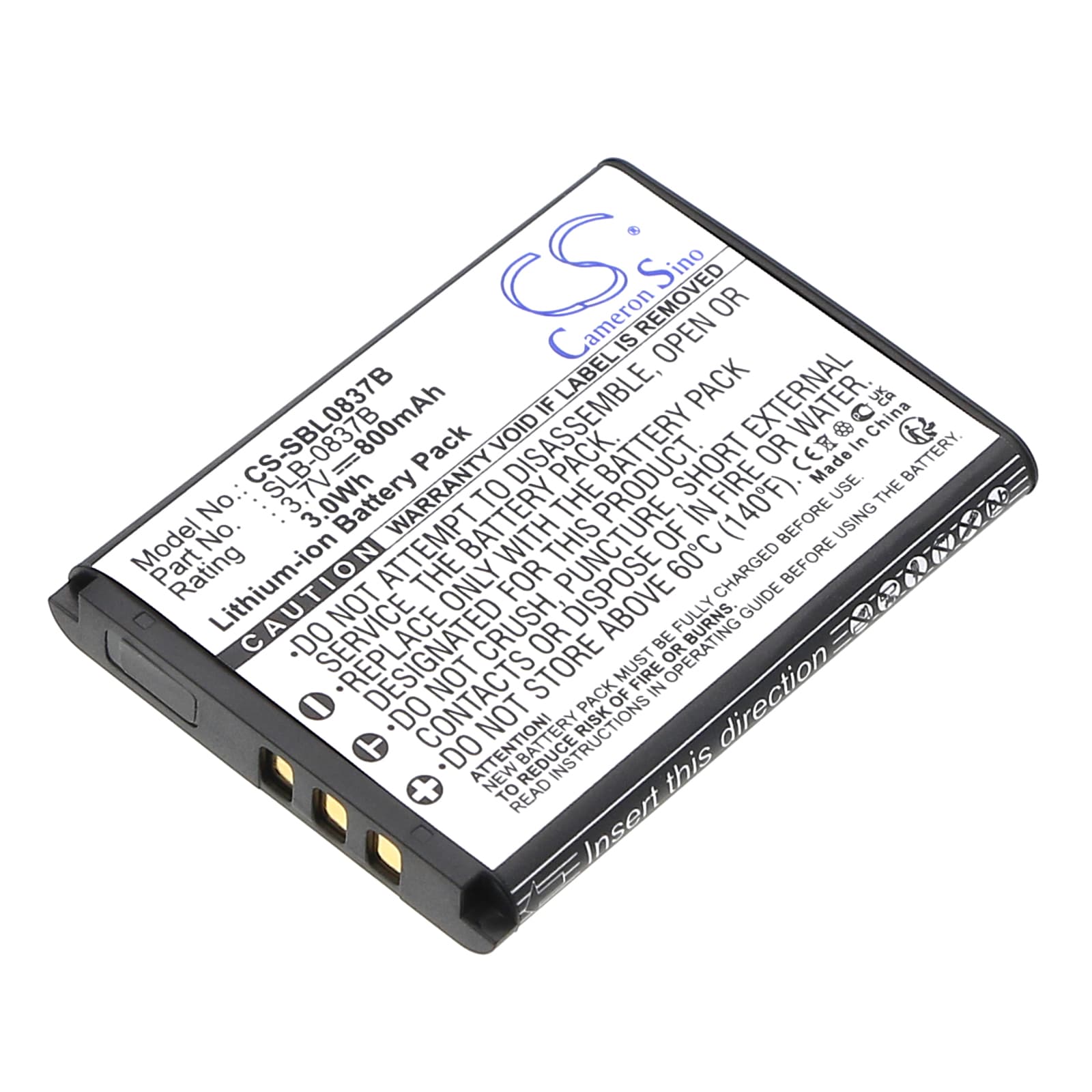 Replacement Battery for Samsung Digimax L70 - CS-SBL0837B-1.jpg