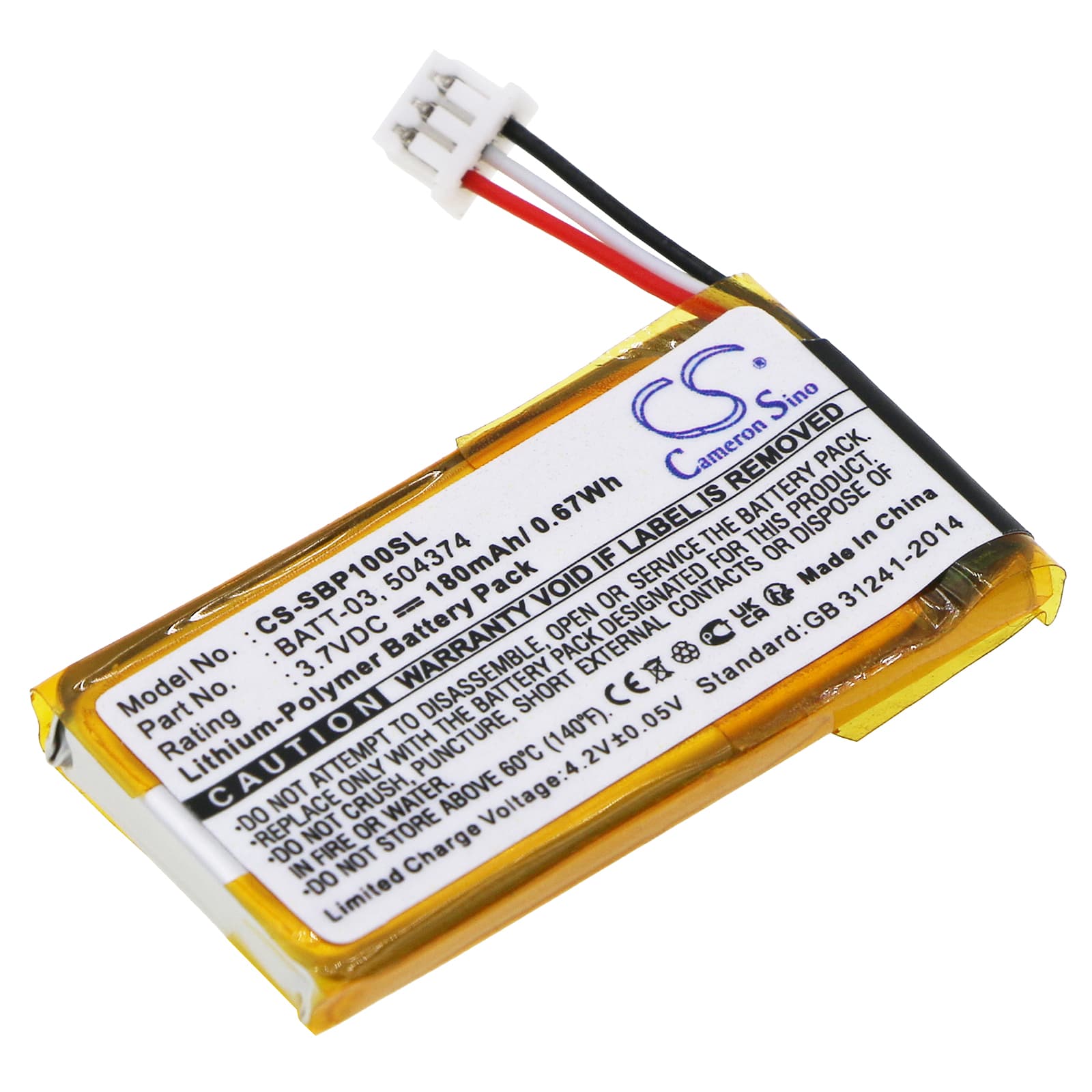 Replacement Battery for Sennheiser ADAPT 230 Mono - CS-SBP100SL-1.jpg