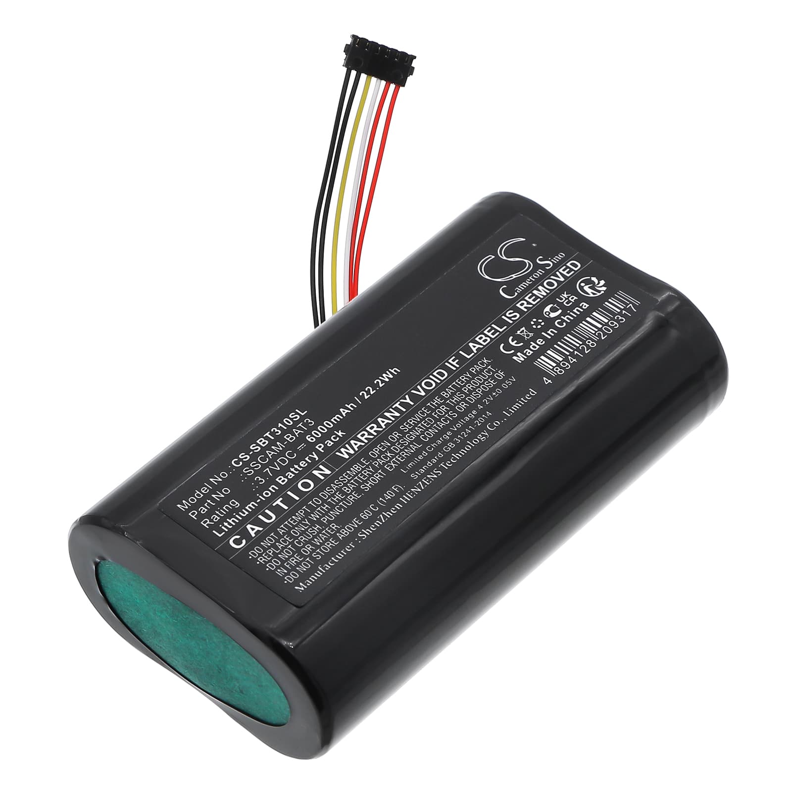 Replacement Battery for SimpliSafe SimpliSafe - CS-SBT310SL-1.jpg
