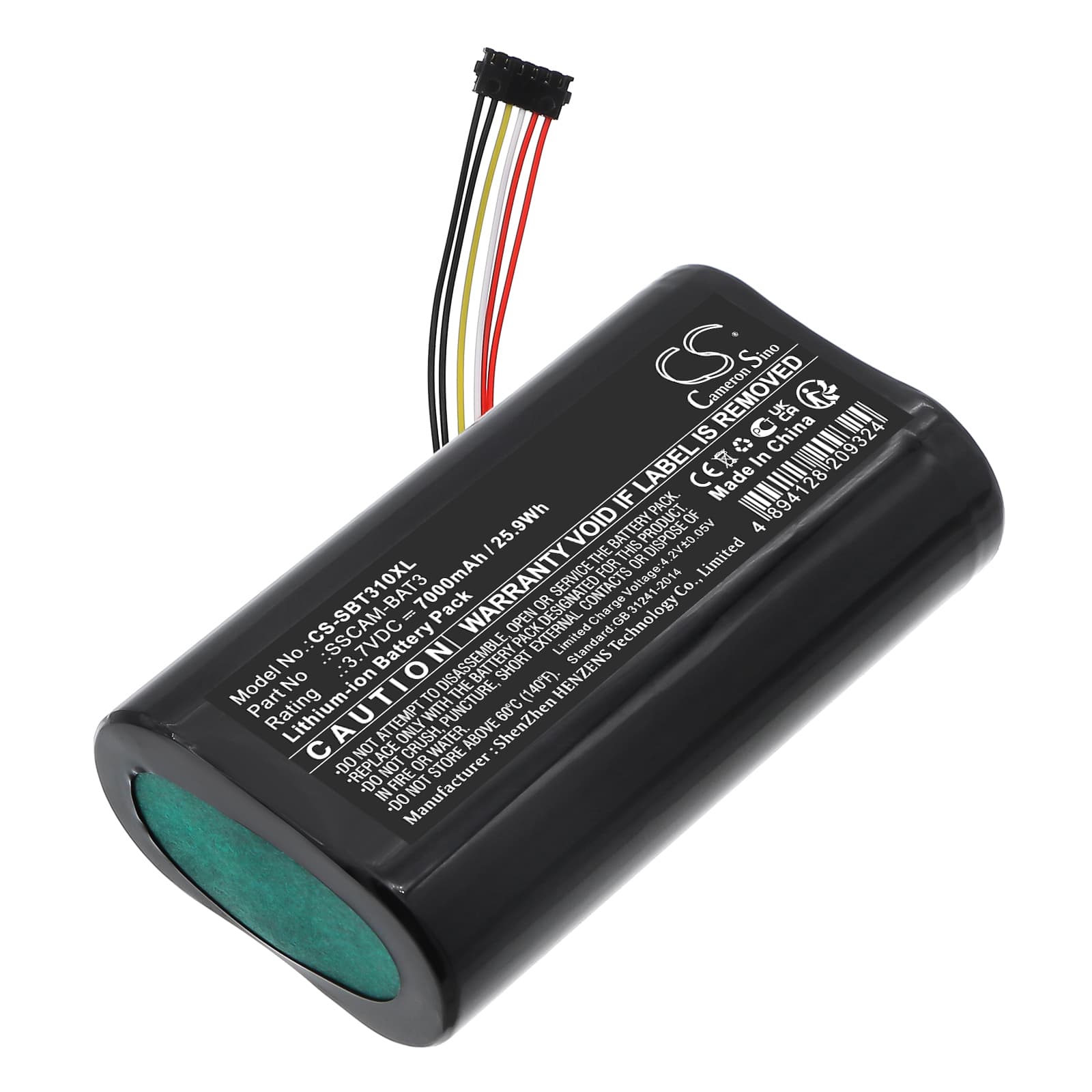 Replacement Battery for SimpliSafe SimpliSafe - CS-SBT310XL-1.jpg