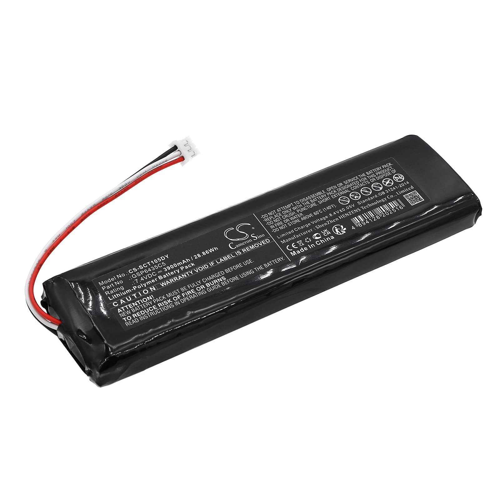 Replacement Battery for Sencor SLT1055 - CS-SCT105DY-1.jpg