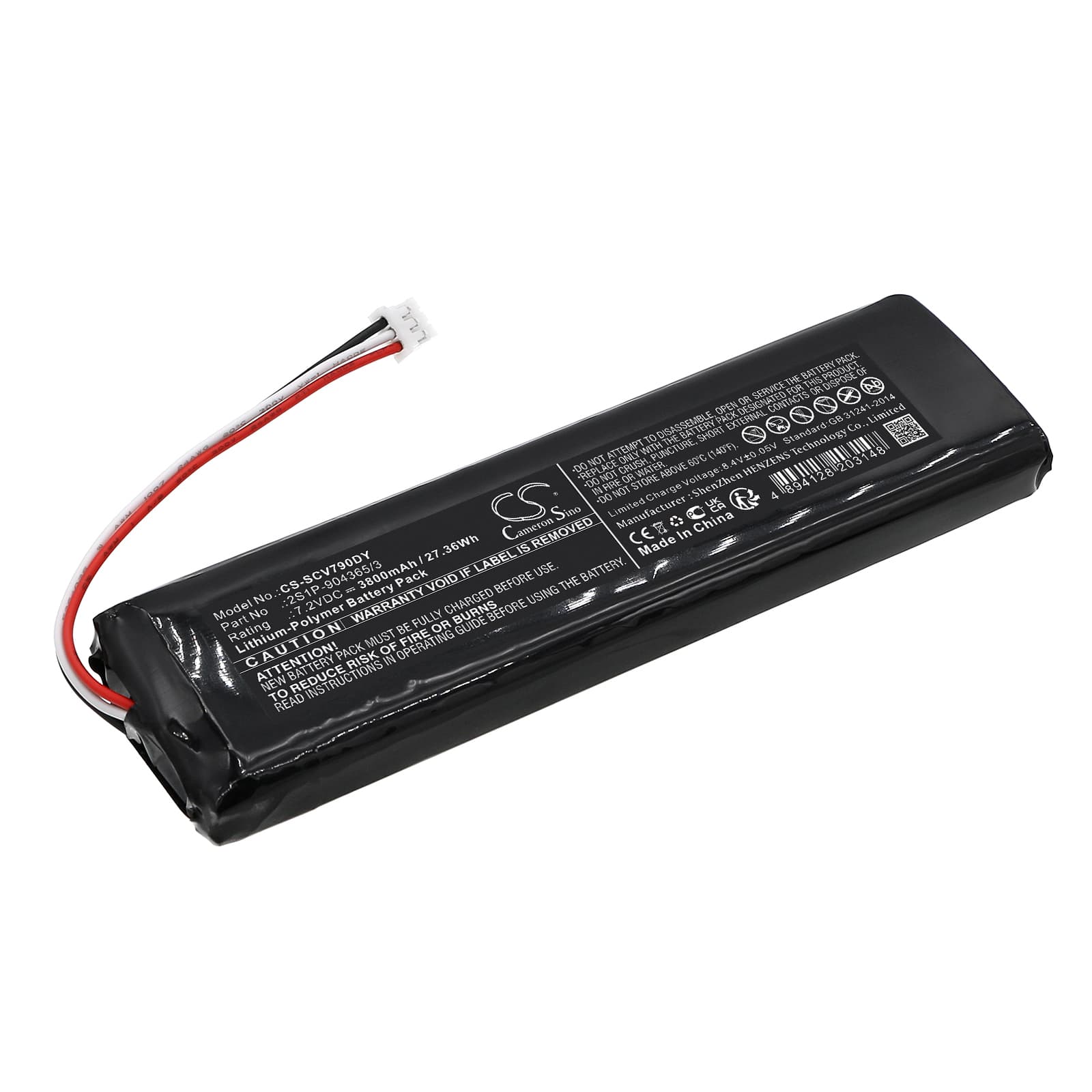 Replacement Battery for Sencor SPV7903T - CS-SCV790DY-1.jpg