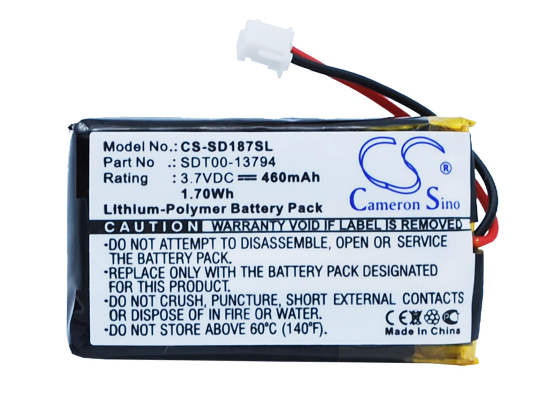 Replacement Battery for SportDog SD-2525 ProHunter Transmitter - CS-SD187SL-1.jpg