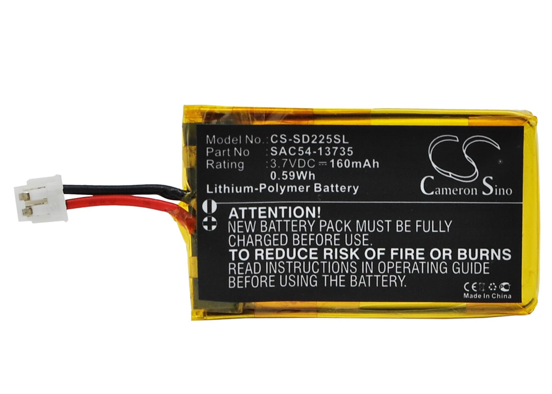 Replacement Battery for SportDog SR-225 receiver - CS-SD225SL-1.jpg