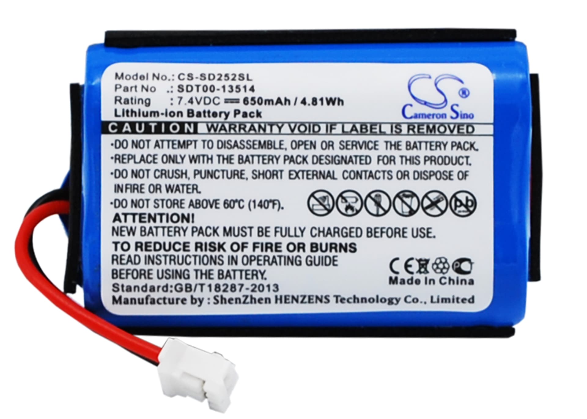 Replacement Battery for SportDog SD-2525 ProHunter Transmitter - CS-SD252SL-1.jpg