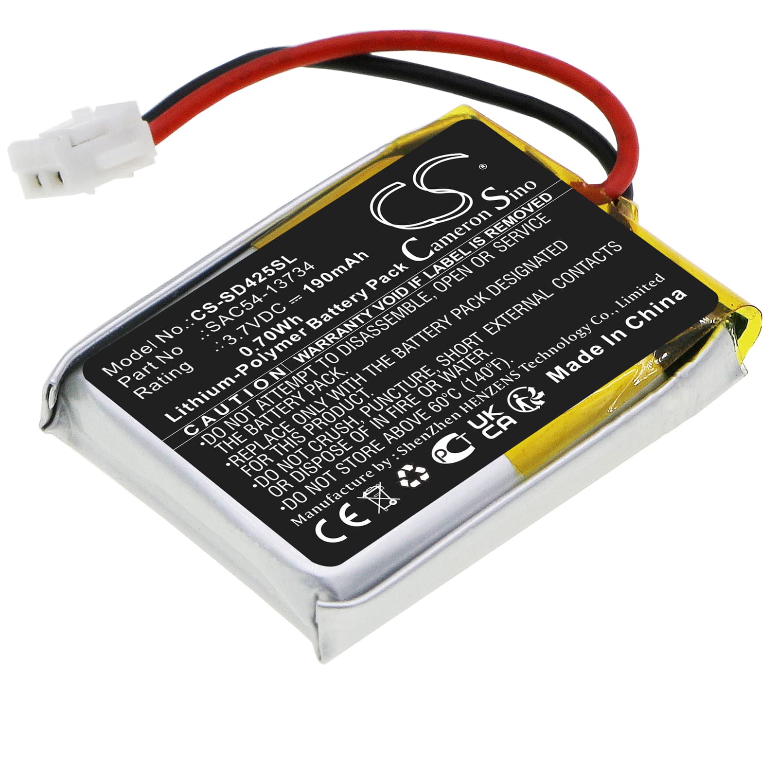 Replacement Battery for SportDog FieldTrainer 425 - CS-SD425SL-1.jpg