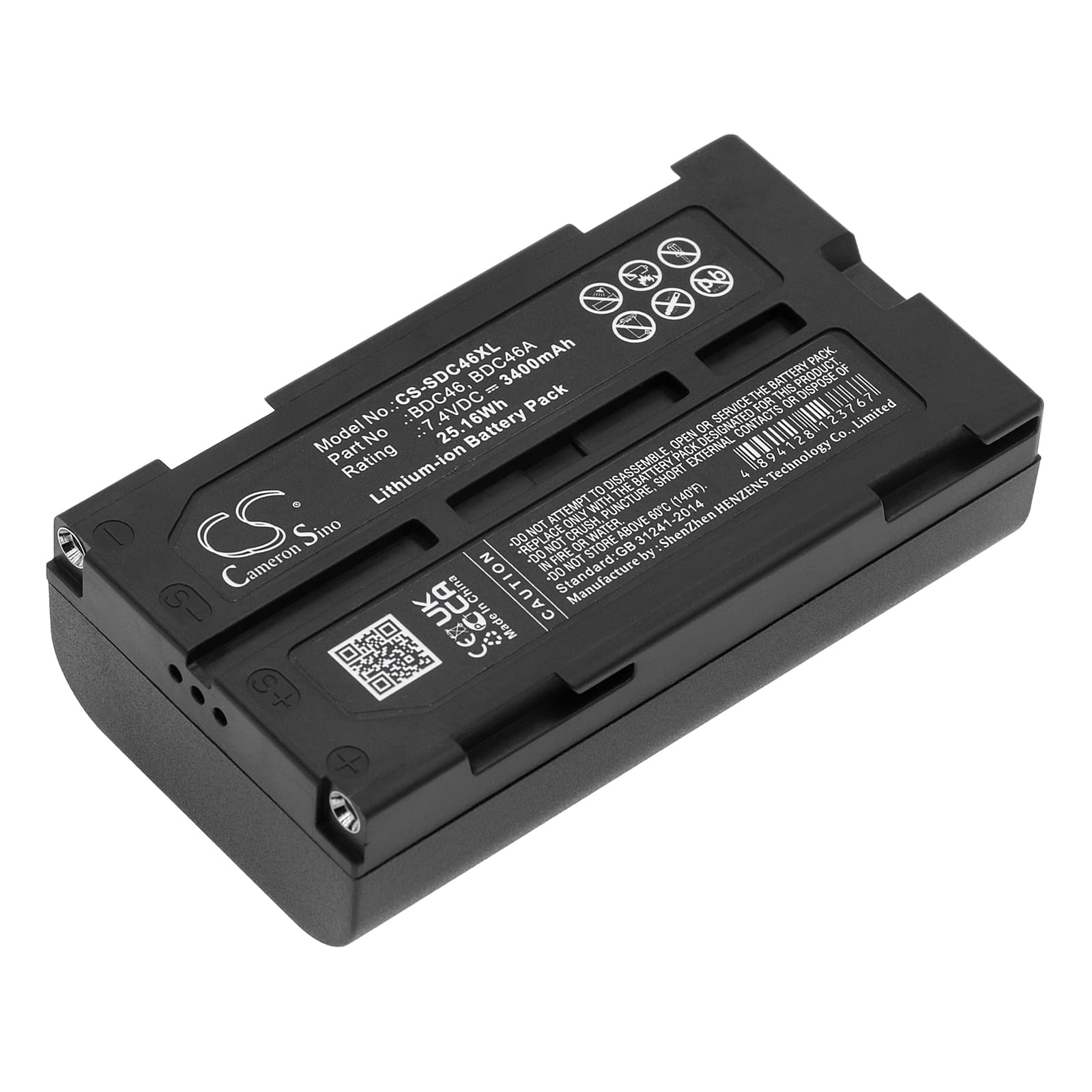 Replacement Battery for Pentax DA020F - CS-SDC46XL-1.jpg