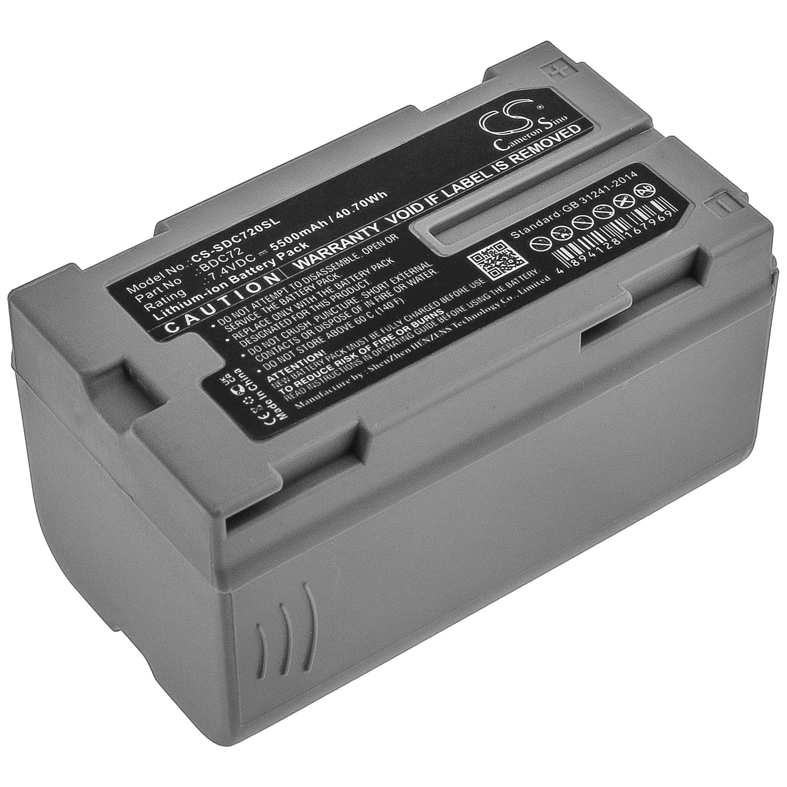 Replacement Battery for Sokkia 3D Layout Navigator LN-150 - CS-SDC720SL-1.jpg