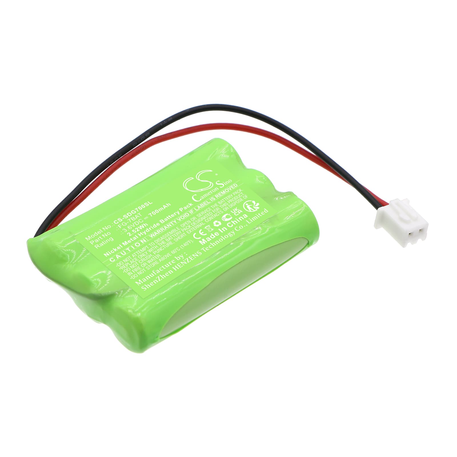 Replacement Battery for Shimpo FG-7000 - CS-SDG700SL-1.jpg