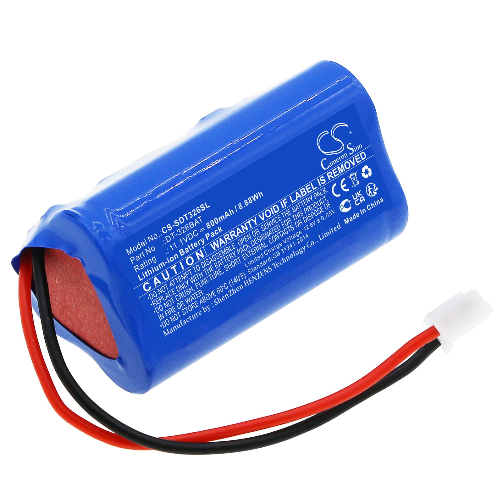 Replacement Battery for Shimpo DT-326B - CS-SDT326SL-1.jpg