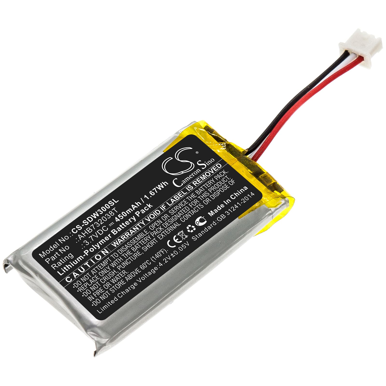Replacement Battery for Sennheiser SDW 30