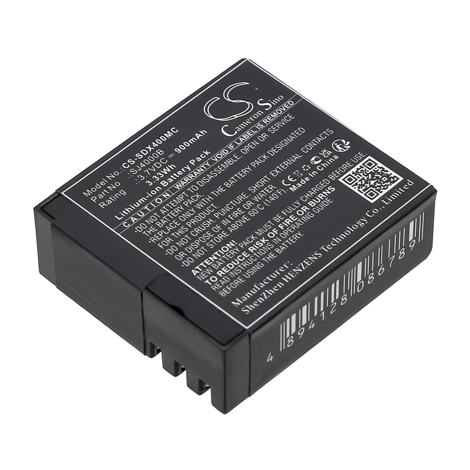 Replacement Battery for Cybernetik UHD 4K - CS-SDX400MC-1.jpg