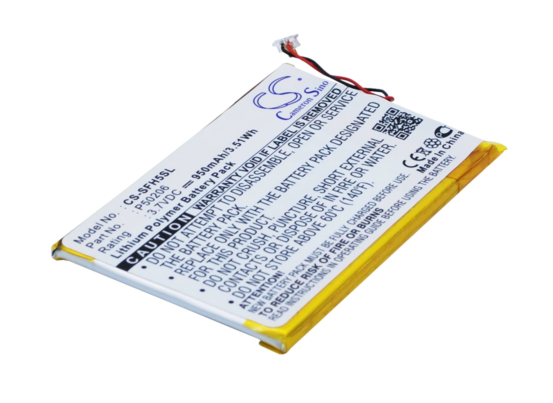 Replacement Battery for JNC SSF-H5 - CS-SFH5SL-1.jpg