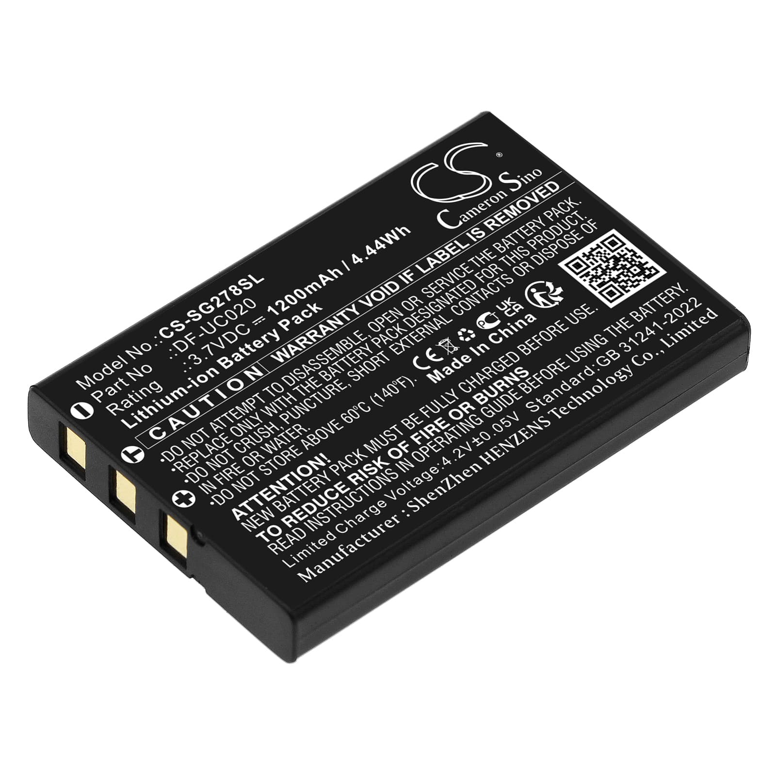Replacement Battery for Zycast SG-278 - CS-SG278SL-1.jpg