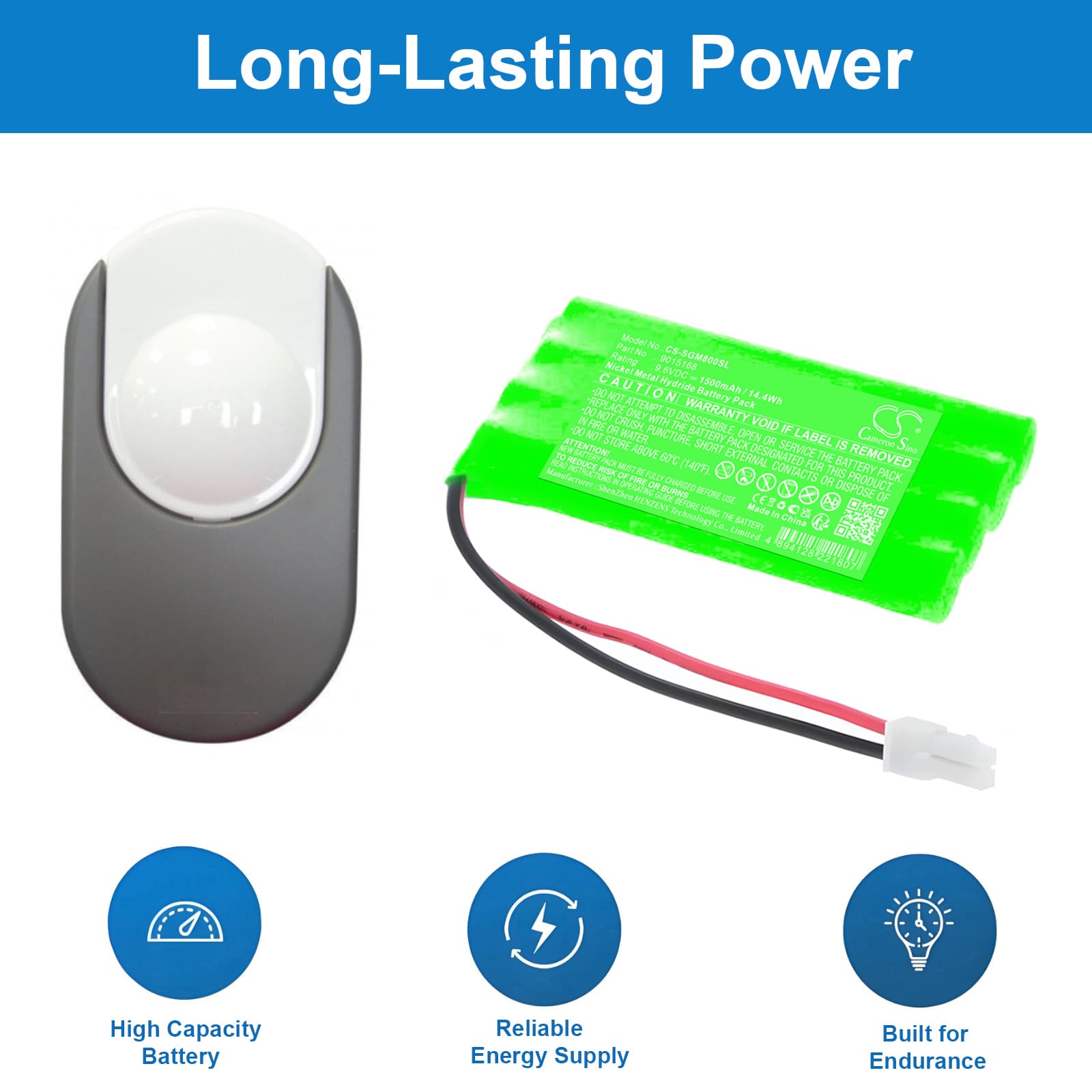 Replacement Battery for Simu GM1000 - CS-SGM800SL-1.jpg