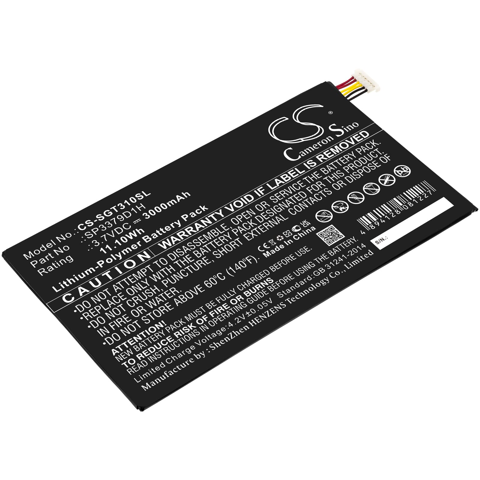 Replacement Battery for Samsung Galaxy Tab3 - CS-SGT310SL-1.jpg