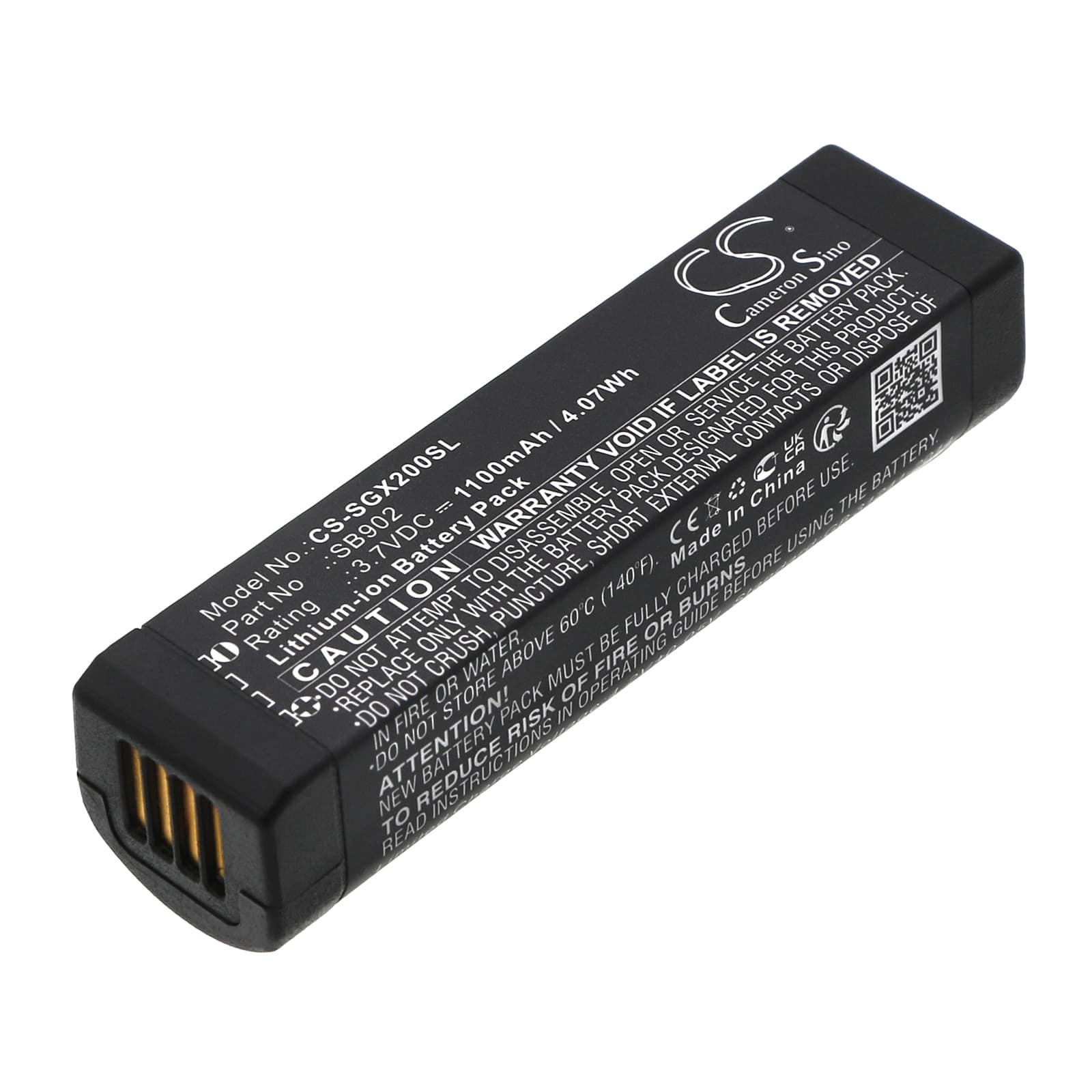 Replacement Battery for Shure GLXD1 - CS-SGX200SL-1.jpg