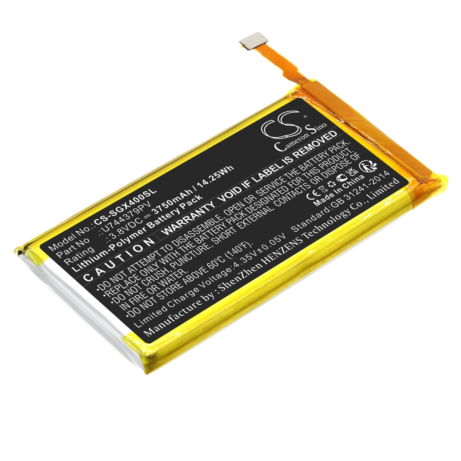 Replacement Battery for SkyGolf SkyCaddie SX400 - CS-SGX400SL-1.jpg