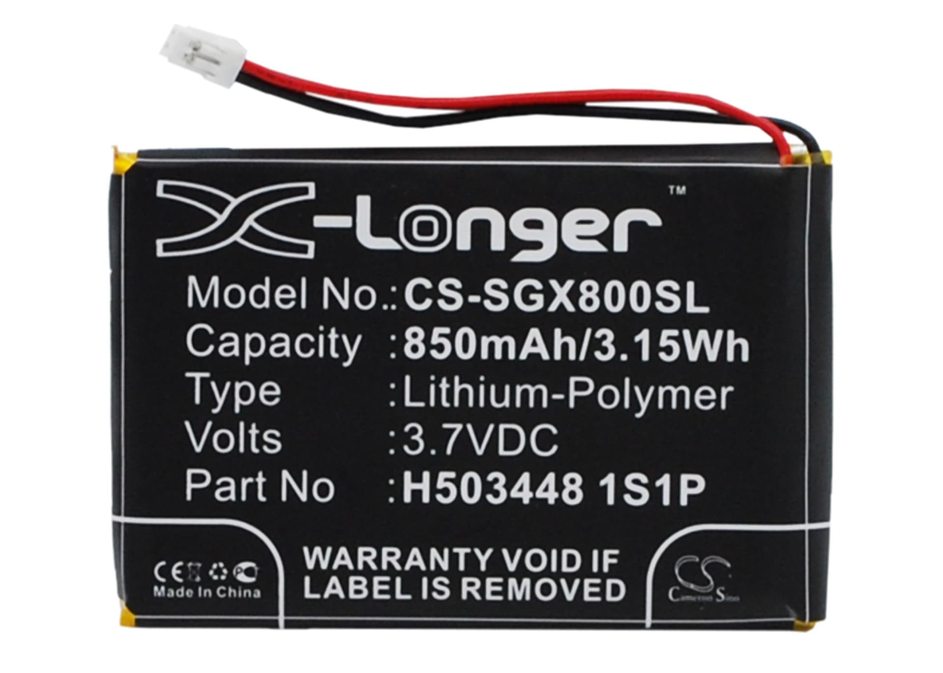 Replacement Battery for SkyGolf SkyCaddie Aire - CS-SGX800SL-1.jpg