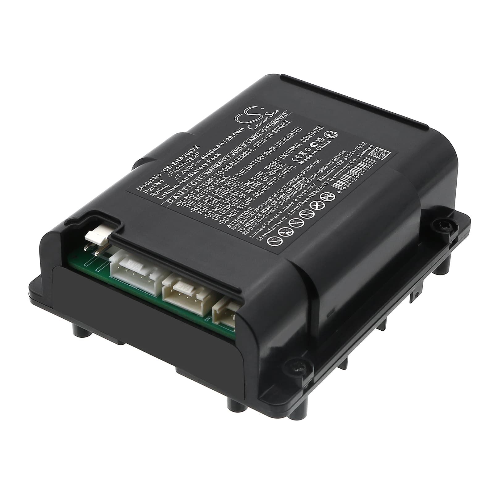 Replacement Battery for Shark FA200 - CS-SHA200VX-1.jpg