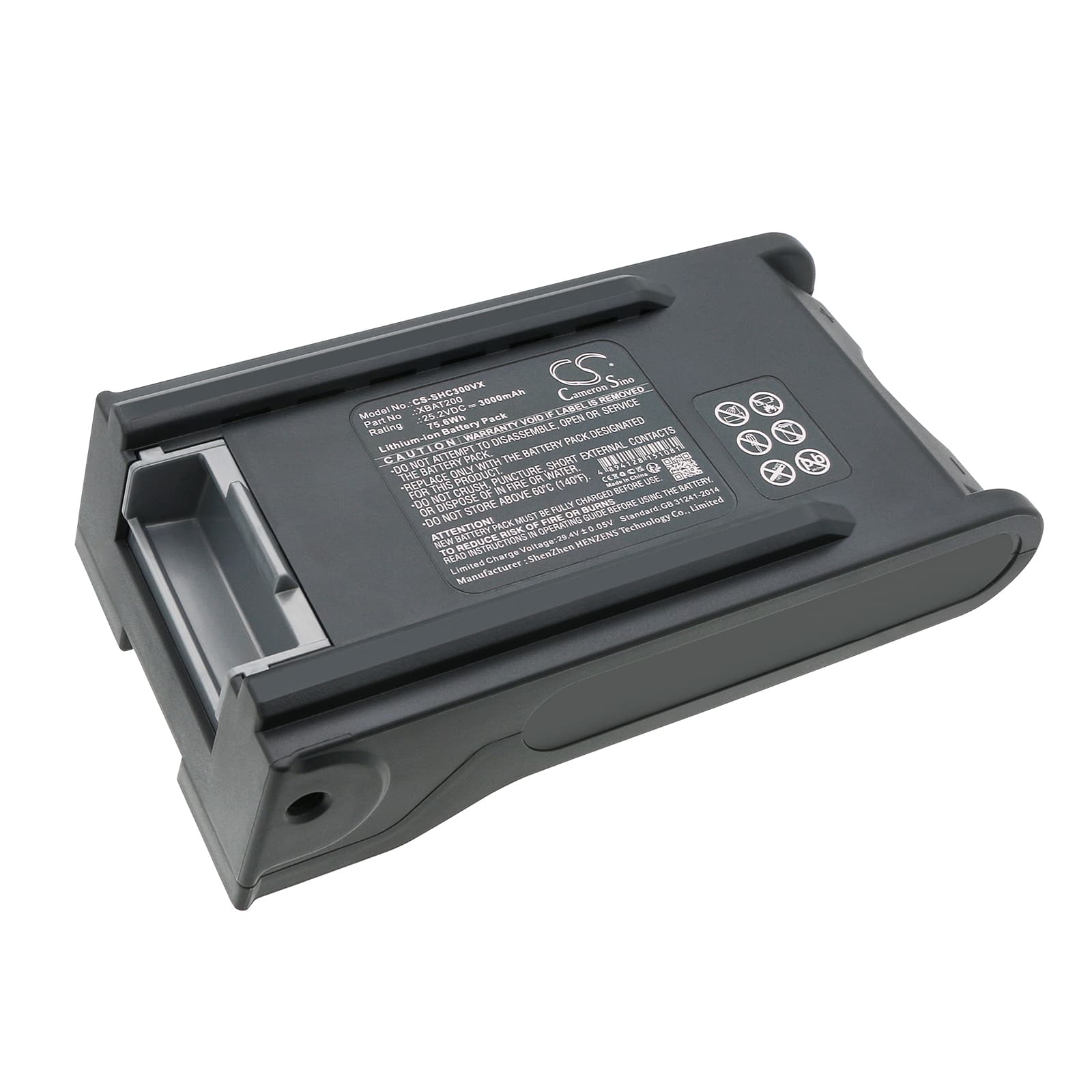 Replacement Battery for Shark IC205 - CS-SHC300VX-1.jpg