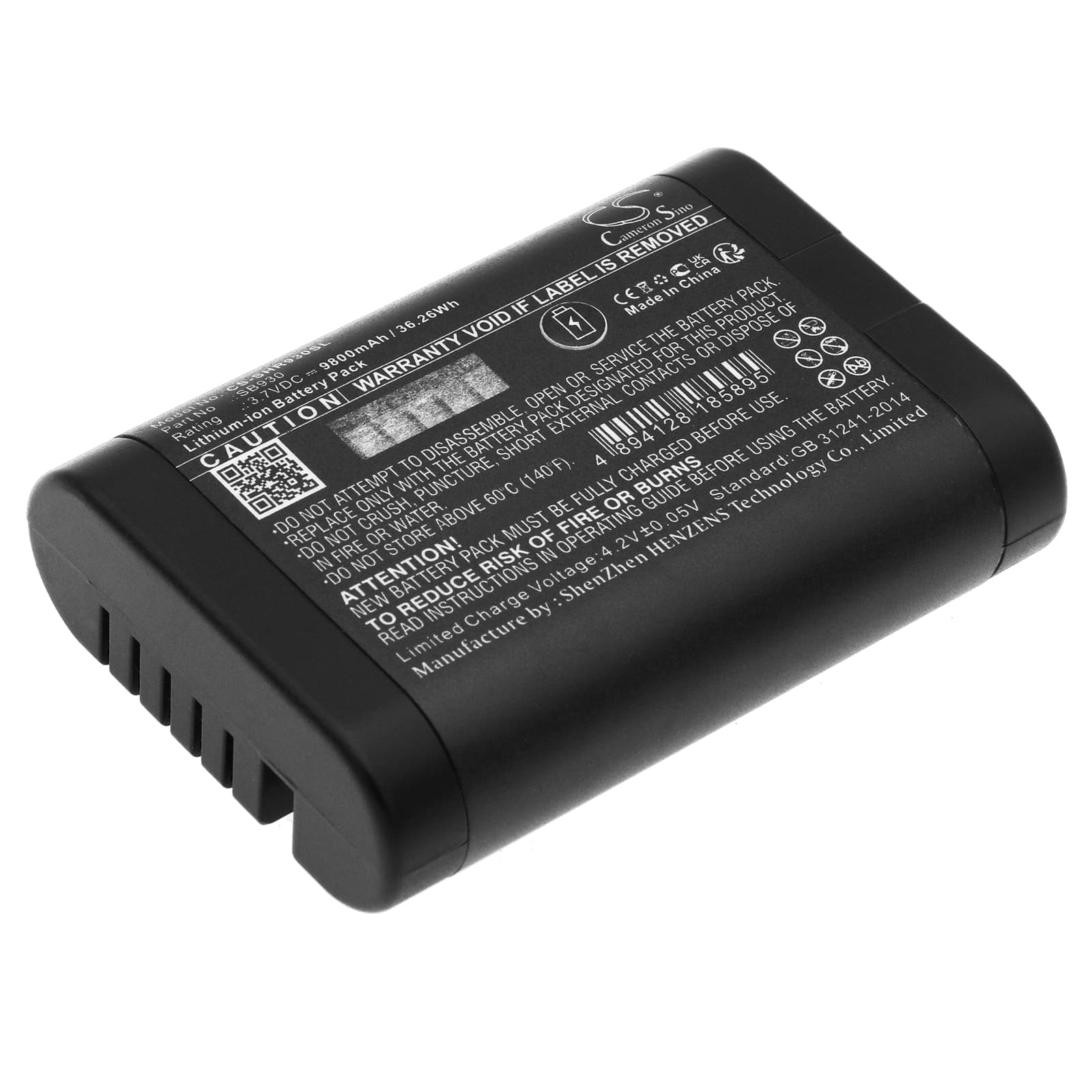 Replacement Battery for Shure MXCW640 - CS-SHR930SL-1.jpg