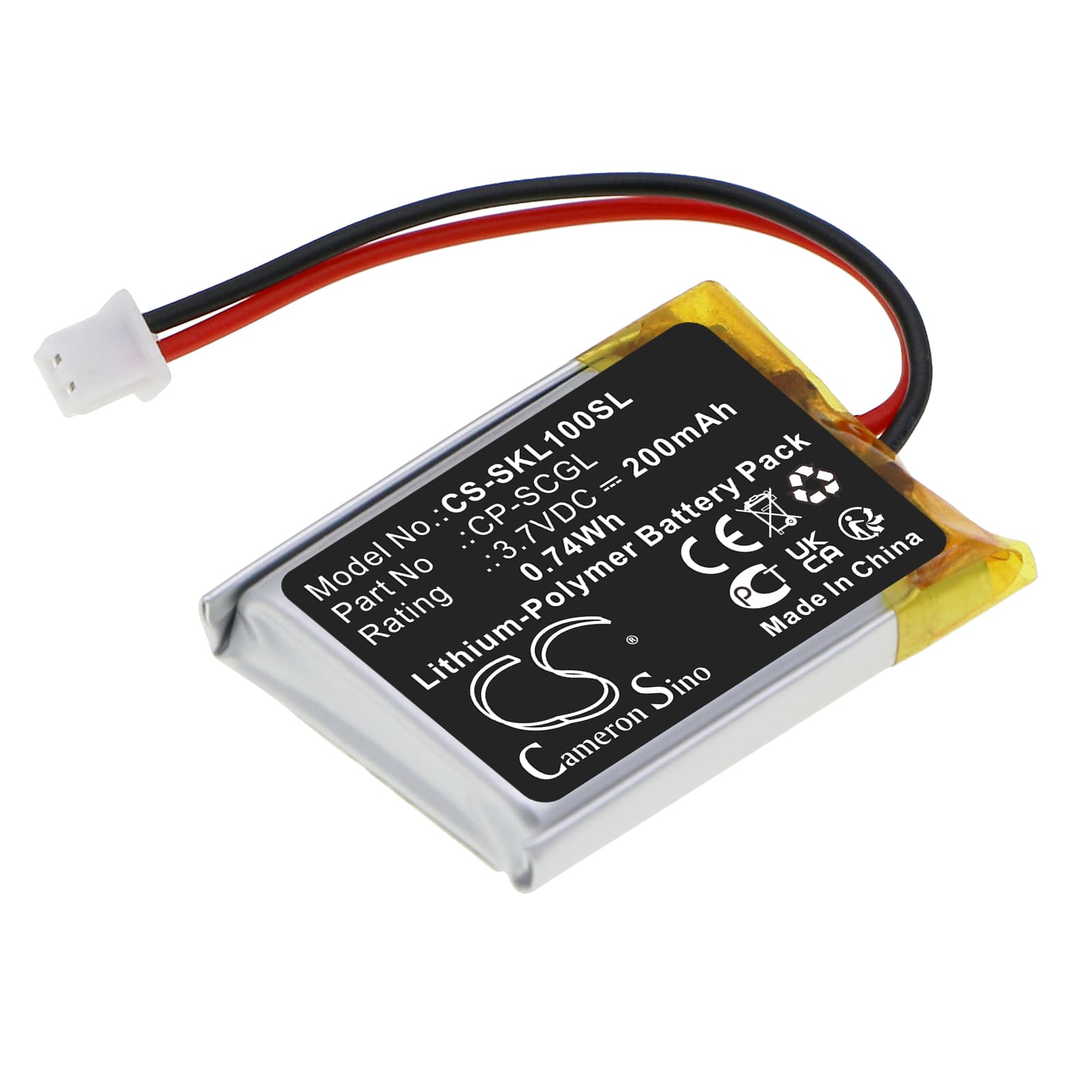 Replacement Battery for SkyCaddie Golf LINX - CS-SKL100SL-1.jpg