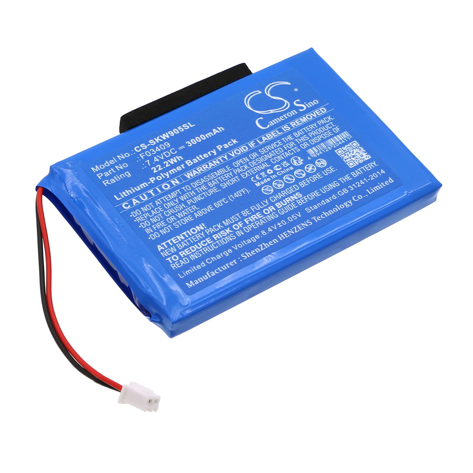 Replacement Battery for Satlink Data Satellite Signal Finder Dvb-S Digital Lcd - CS-SKW905SL-1.jpg