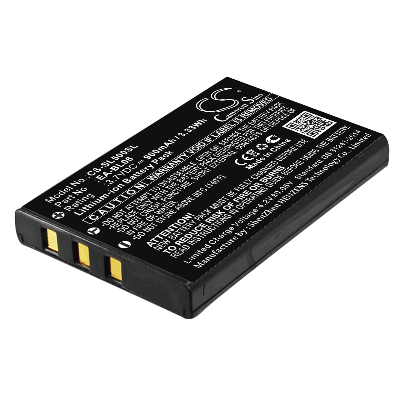 Replacement Battery for Sharp Zaurus SL-5000 - CS-SL500SL-1.jpg