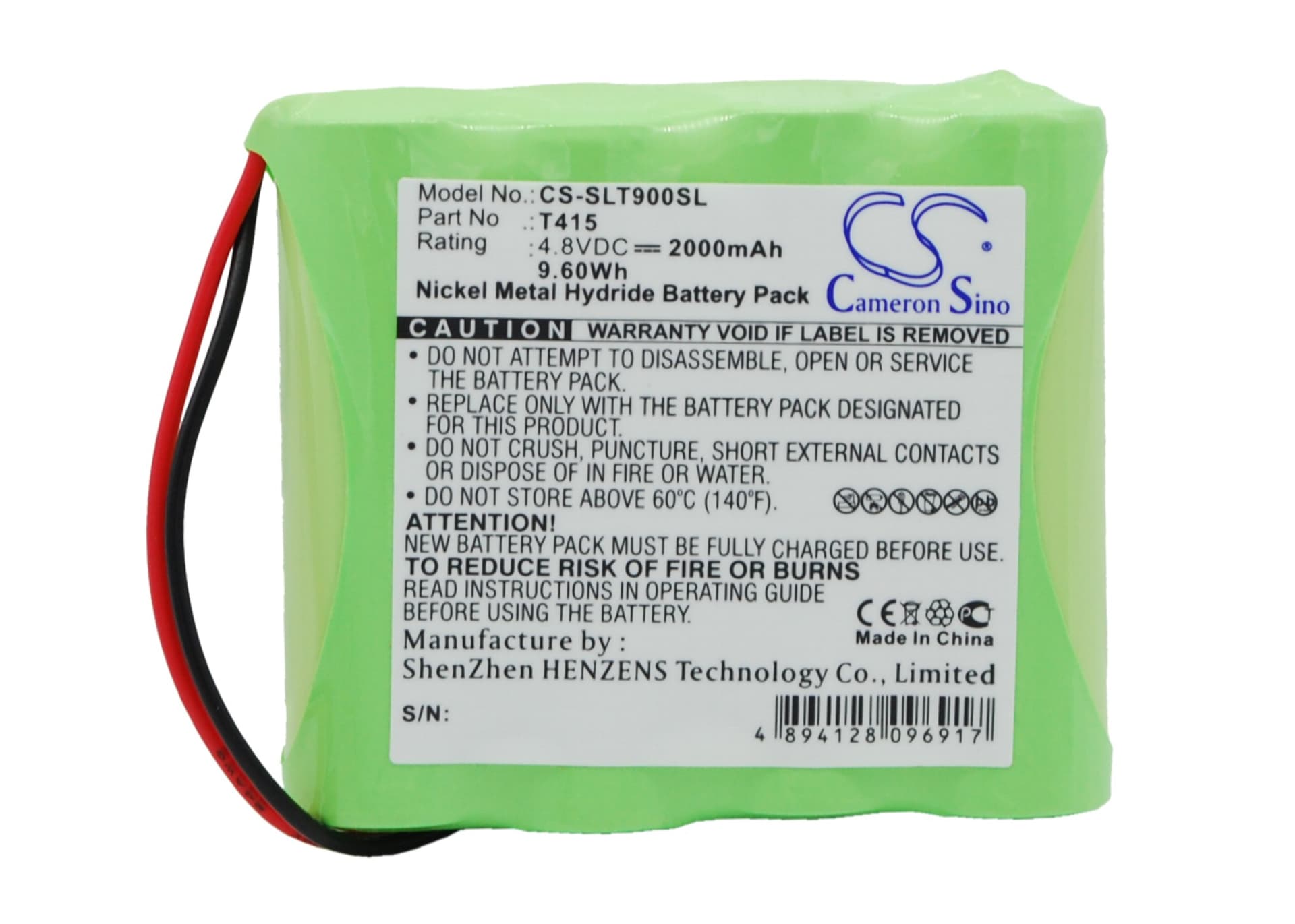 Replacement Battery for Schaub Lorentz TL900 - CS-SLT900SL-1.jpg